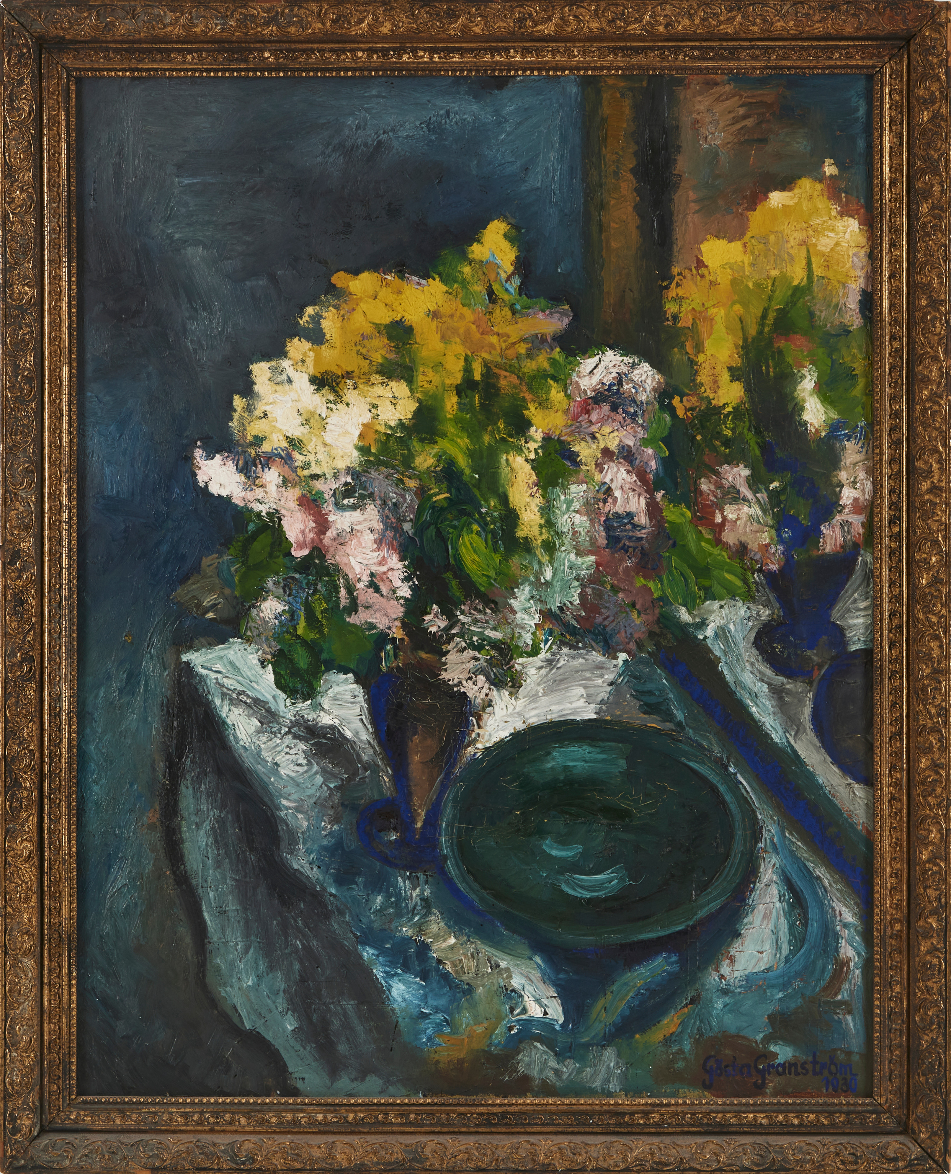 GÖSTA GRANSTRÖM (1908-1957) Stilleben, olemålning på duk, signerad