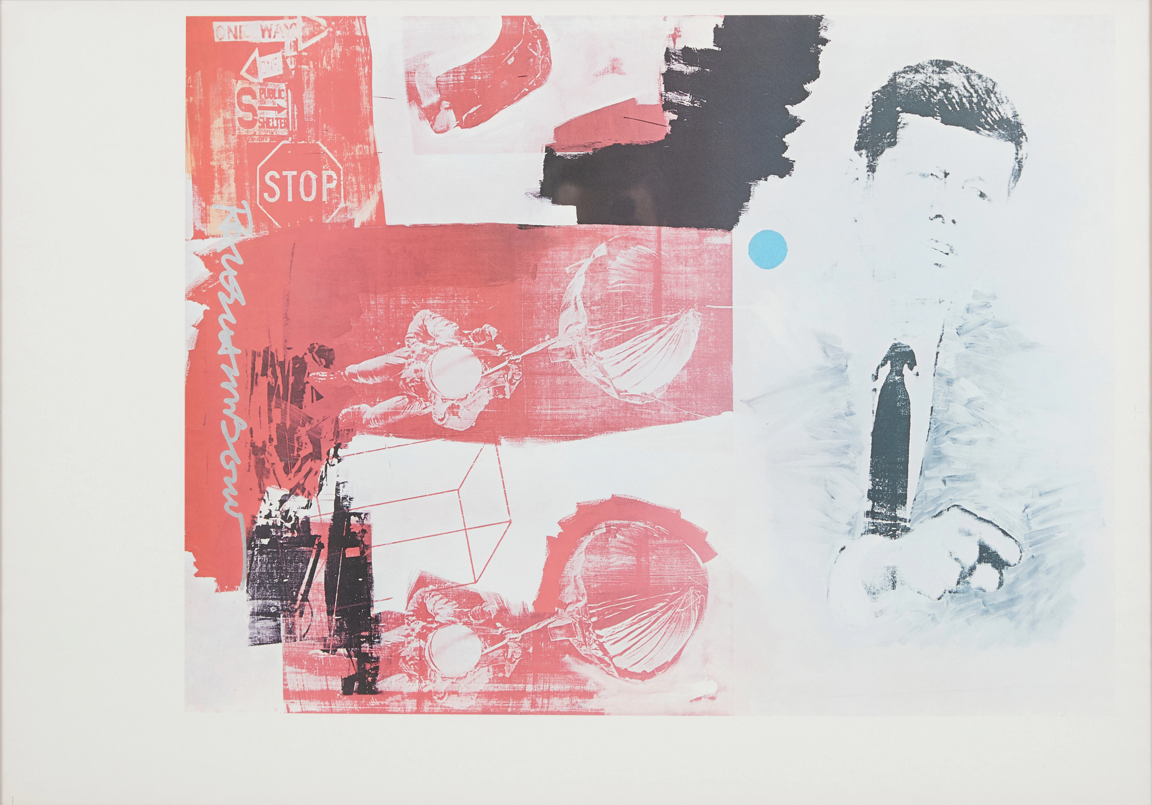 ROBERT RAUSCHENBERG. 'Quote', Farboffsetlithografie.