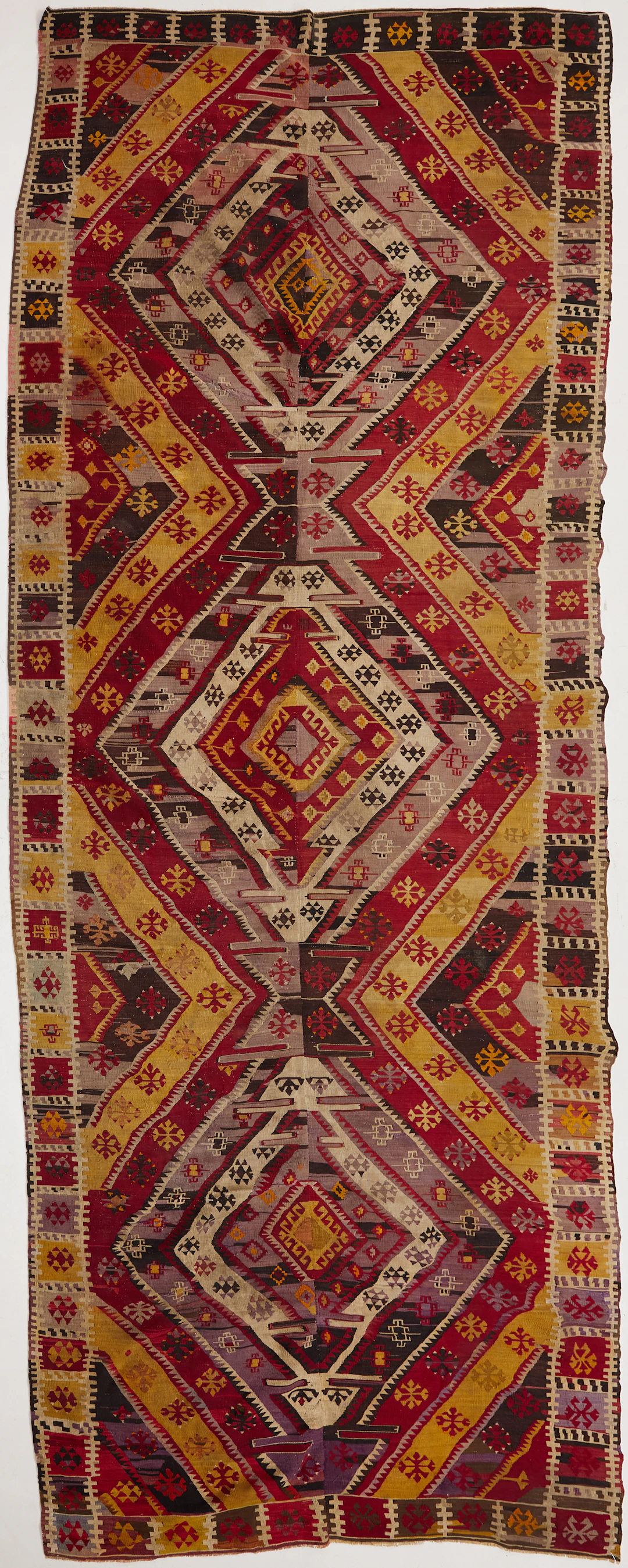 ORIENTMATTA. Malatya, Kaukasien, kelim, antik, ca 415x168 cm.
