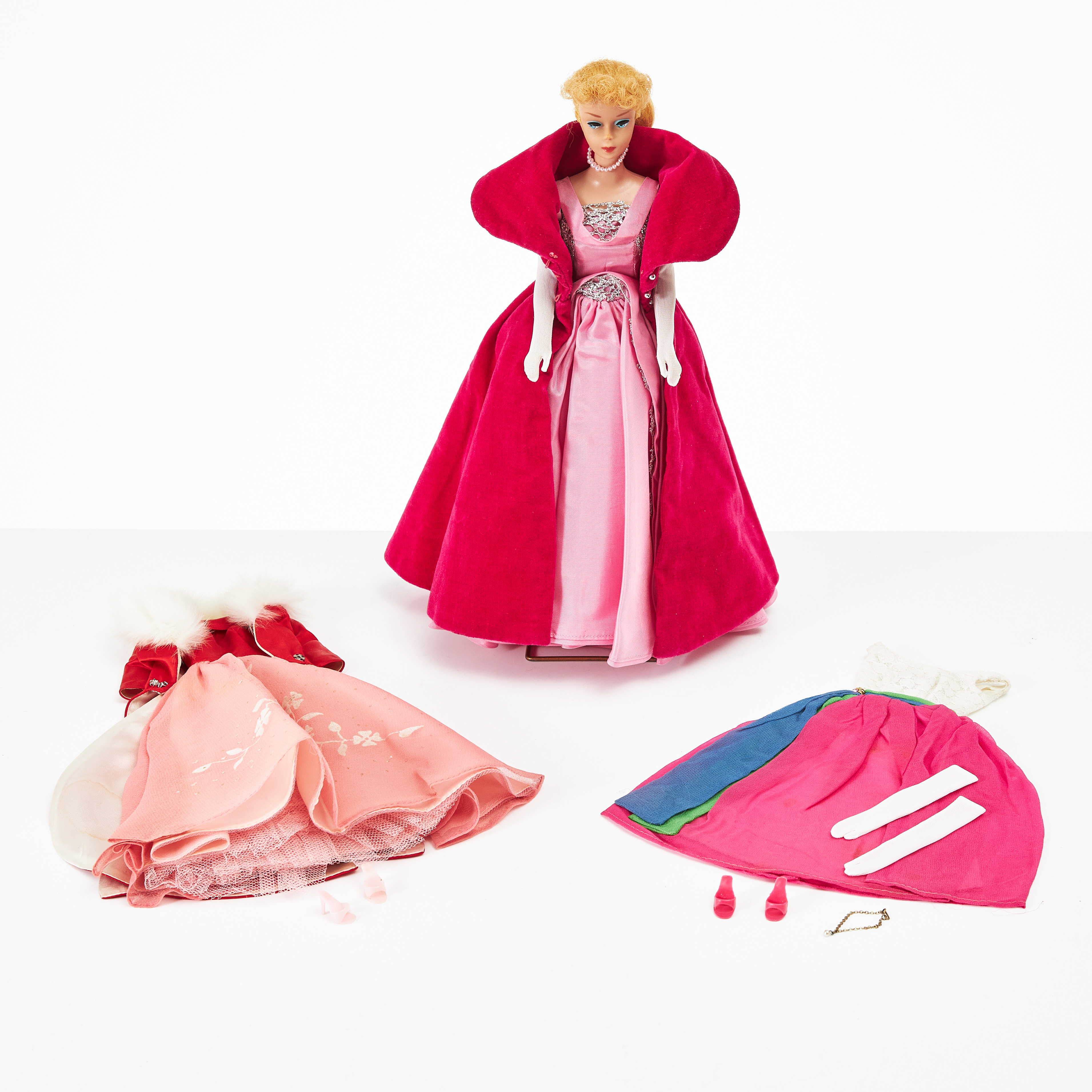 Poupée Barbie Vintage 1958 - Boîte Rouge D'origine, Mattel, Années 60