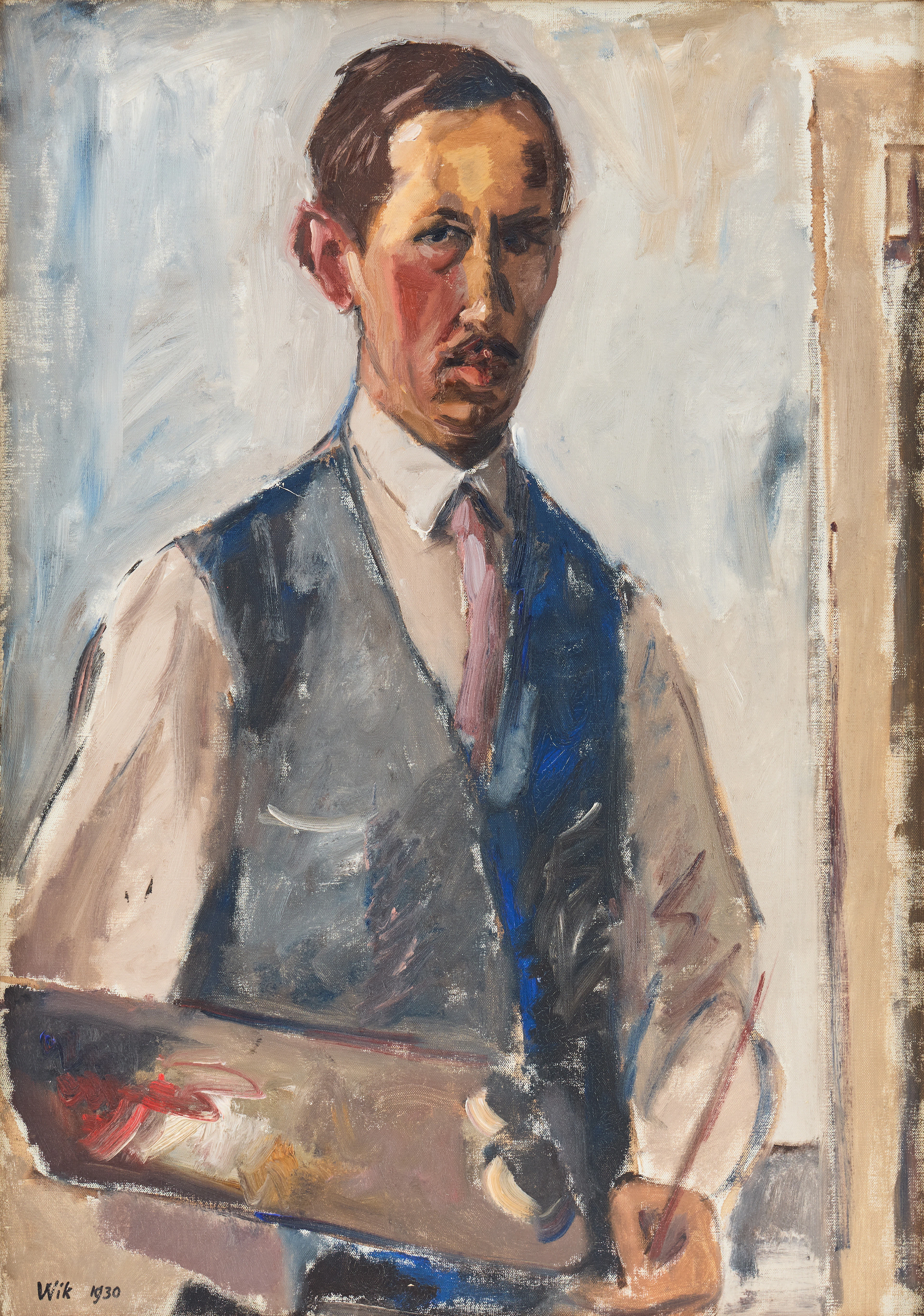 WILHELM WIK. ”Självporträtt”.