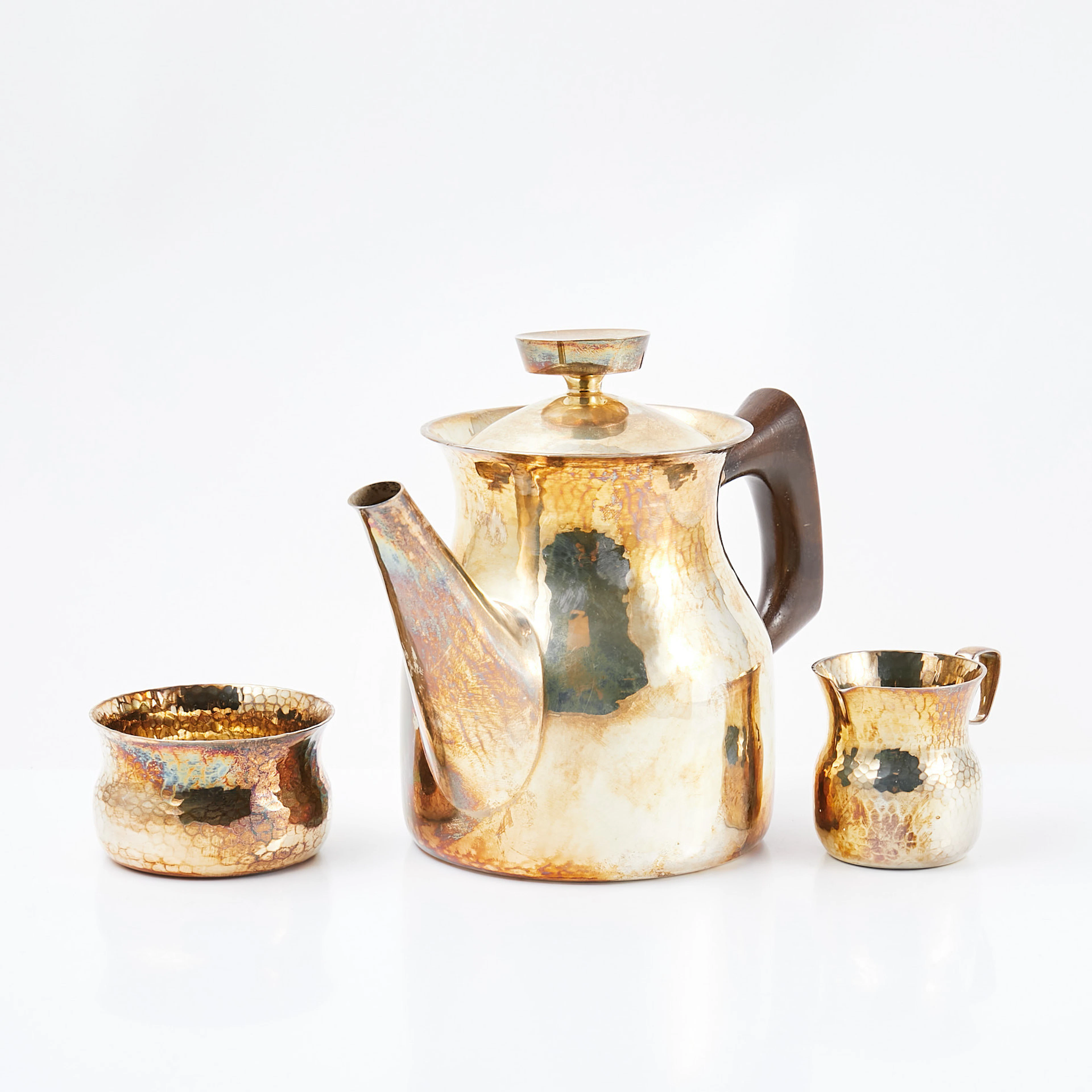 ERIC LÖFMAN. Kaffeservis, 3 dlr, silver, MGAB, 1976-77.