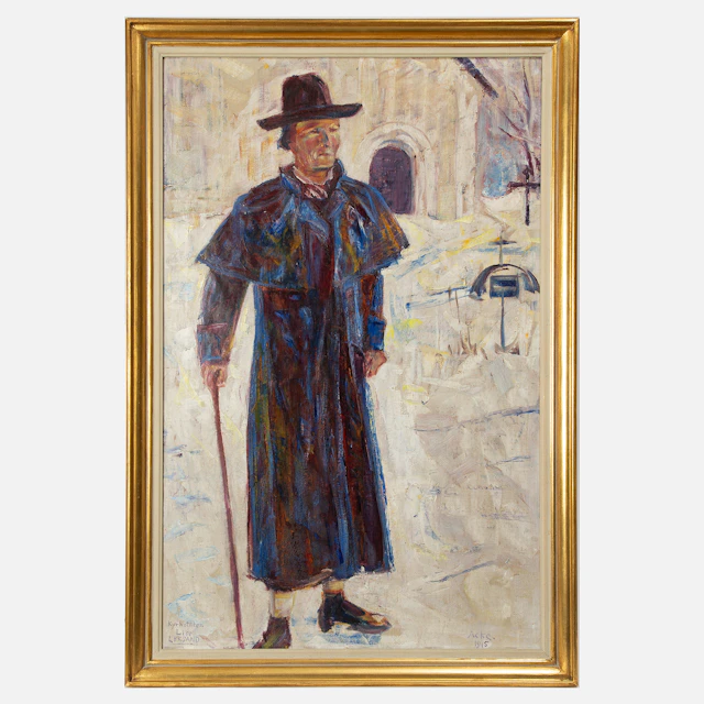 J.A.G. (JOHAN AXEL GUSTAF) ACKE. "Kyrkstöten Liss Leksand".