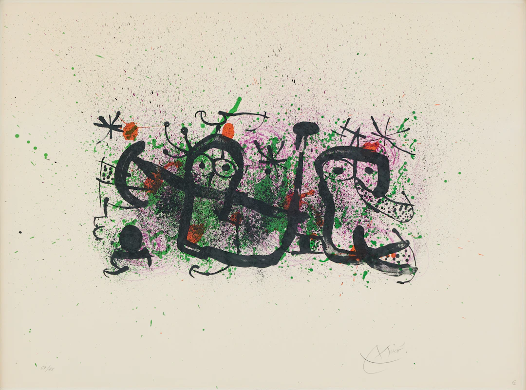 JOAN MIRÓ. "Ma de Proverbis".