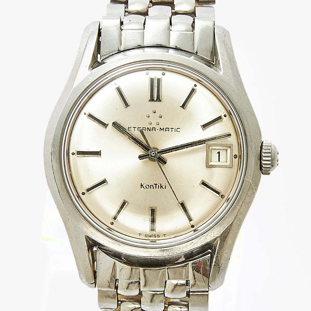 ETERNA-MATIC, Kontiki (T Swiss T), armbandsur, 34,5 mm, stål, ca 1964.