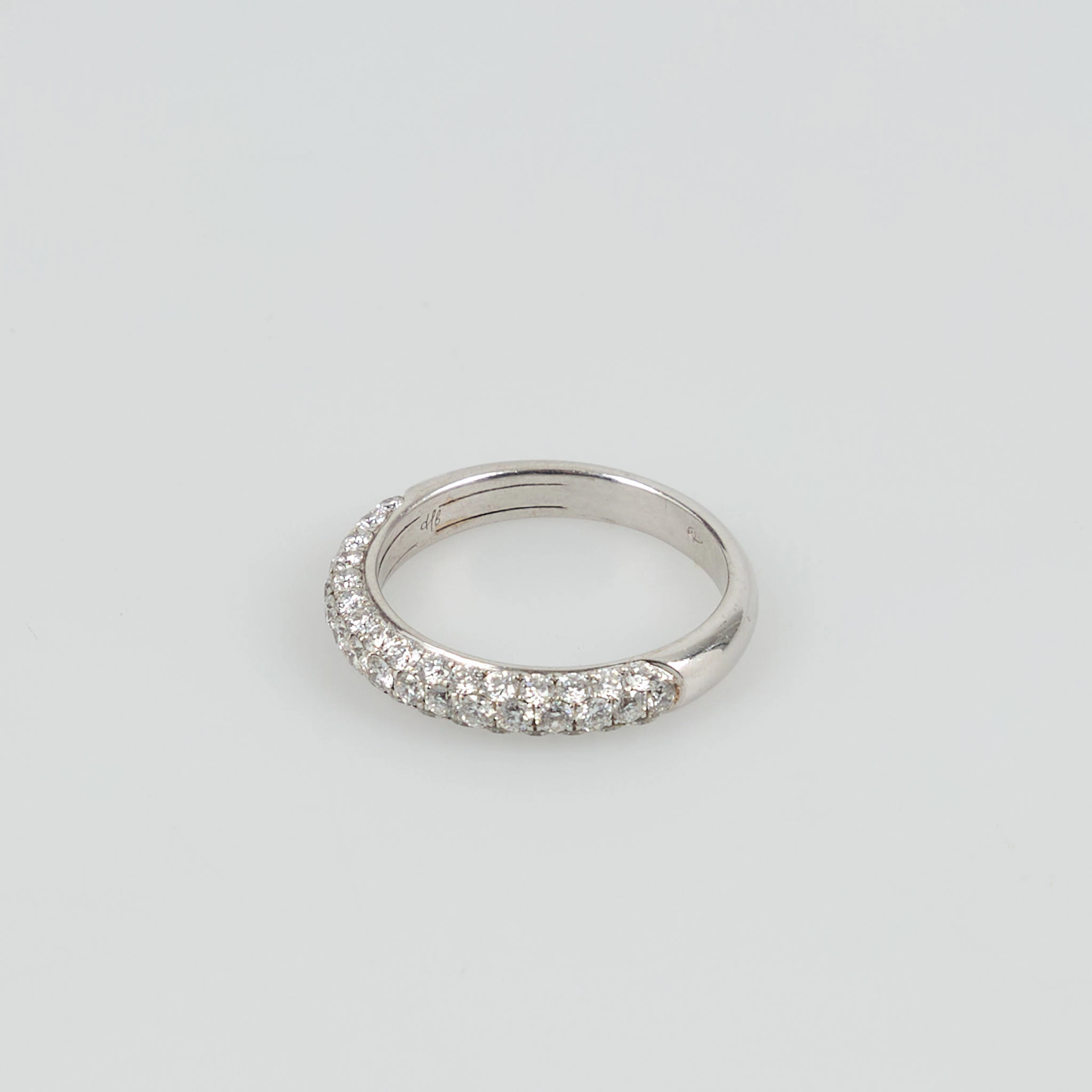 DIAMANTRING, 18K vitguld, 1.30 ct, Ø 18.
