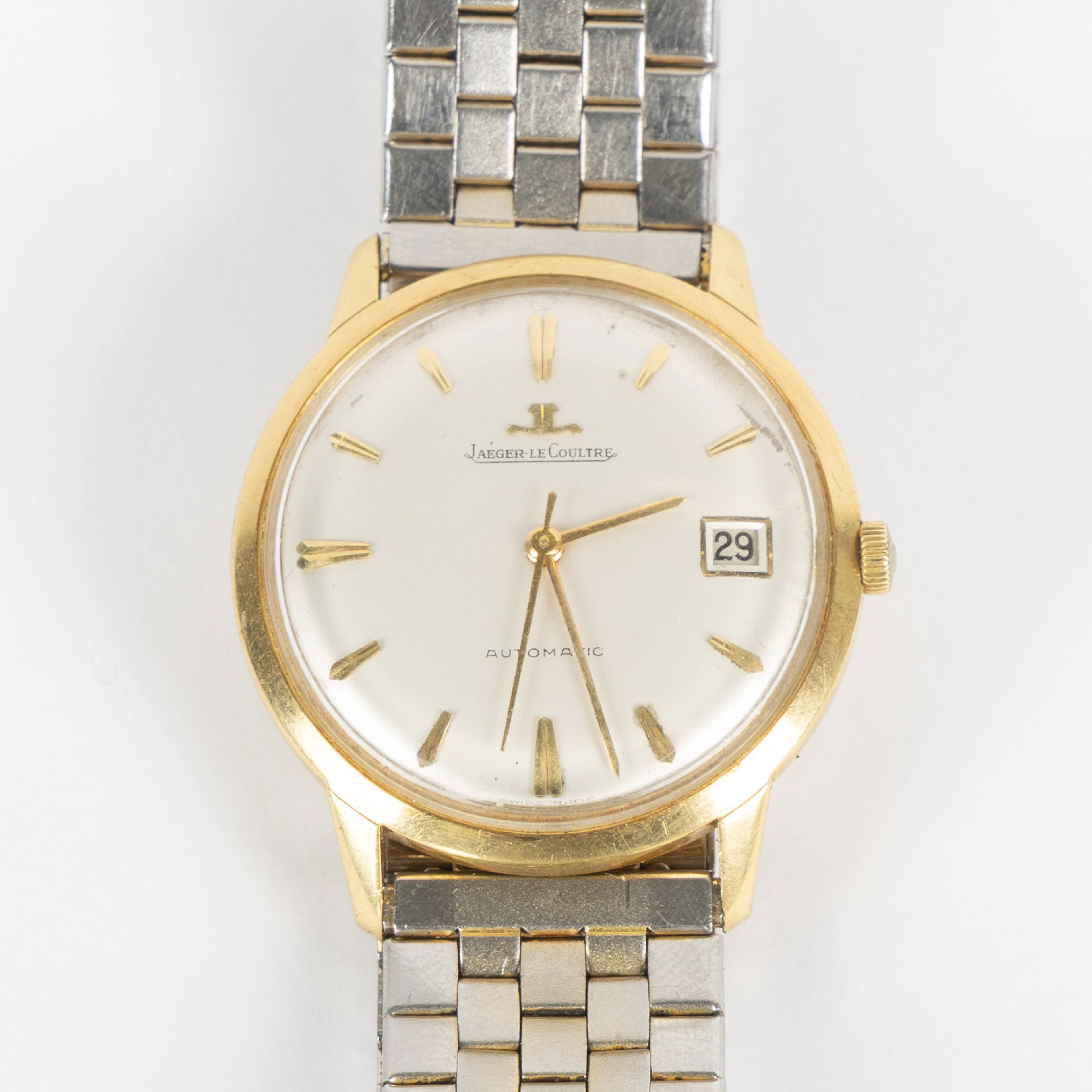 JAEGER LECOULTRE, armbandsur, 18K guld, 34 mm, datum, 1960-tal.