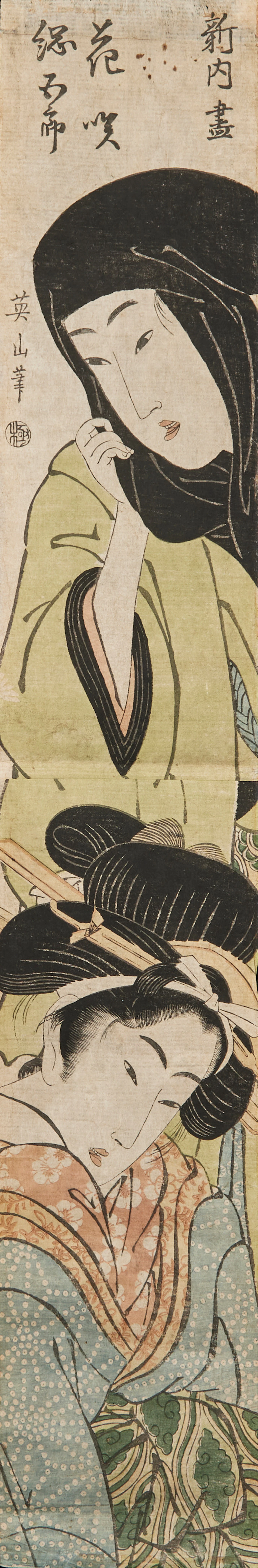 EIZAN KIKUGAWA (1787-1867). Två kvinnor.