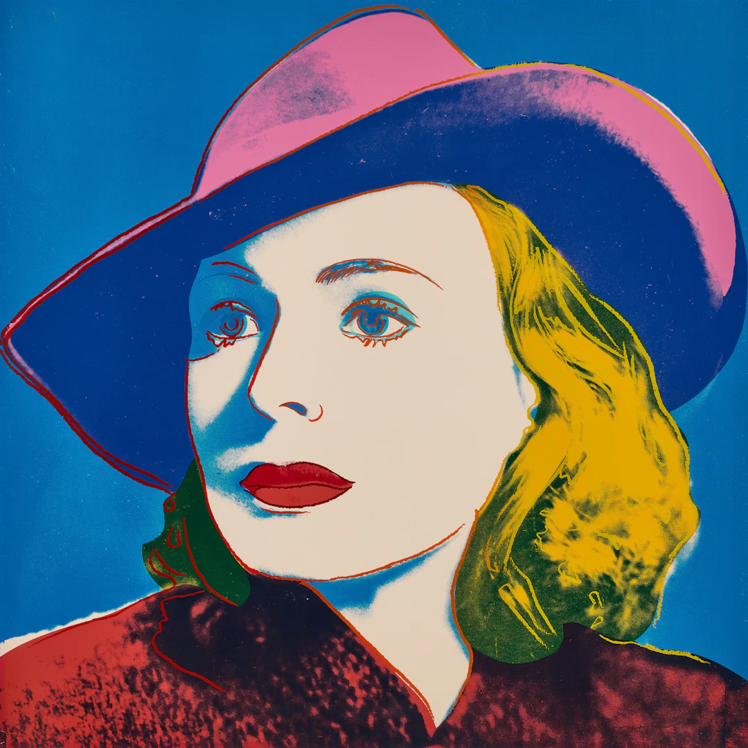 ANDY WARHOL. "Ingrid Bergman - With Hat".