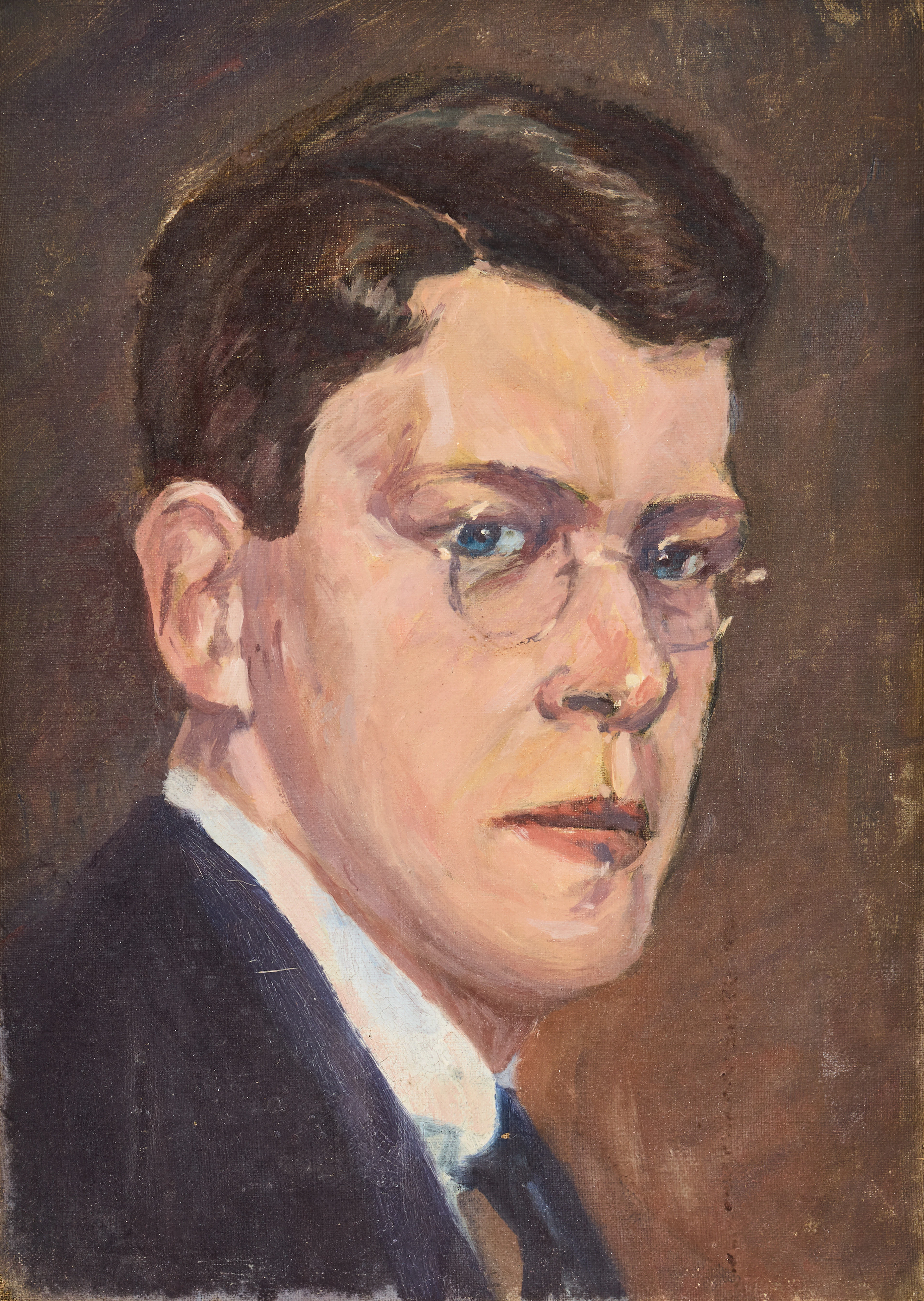 TORSTEN JOVINGE. Självporträtt.