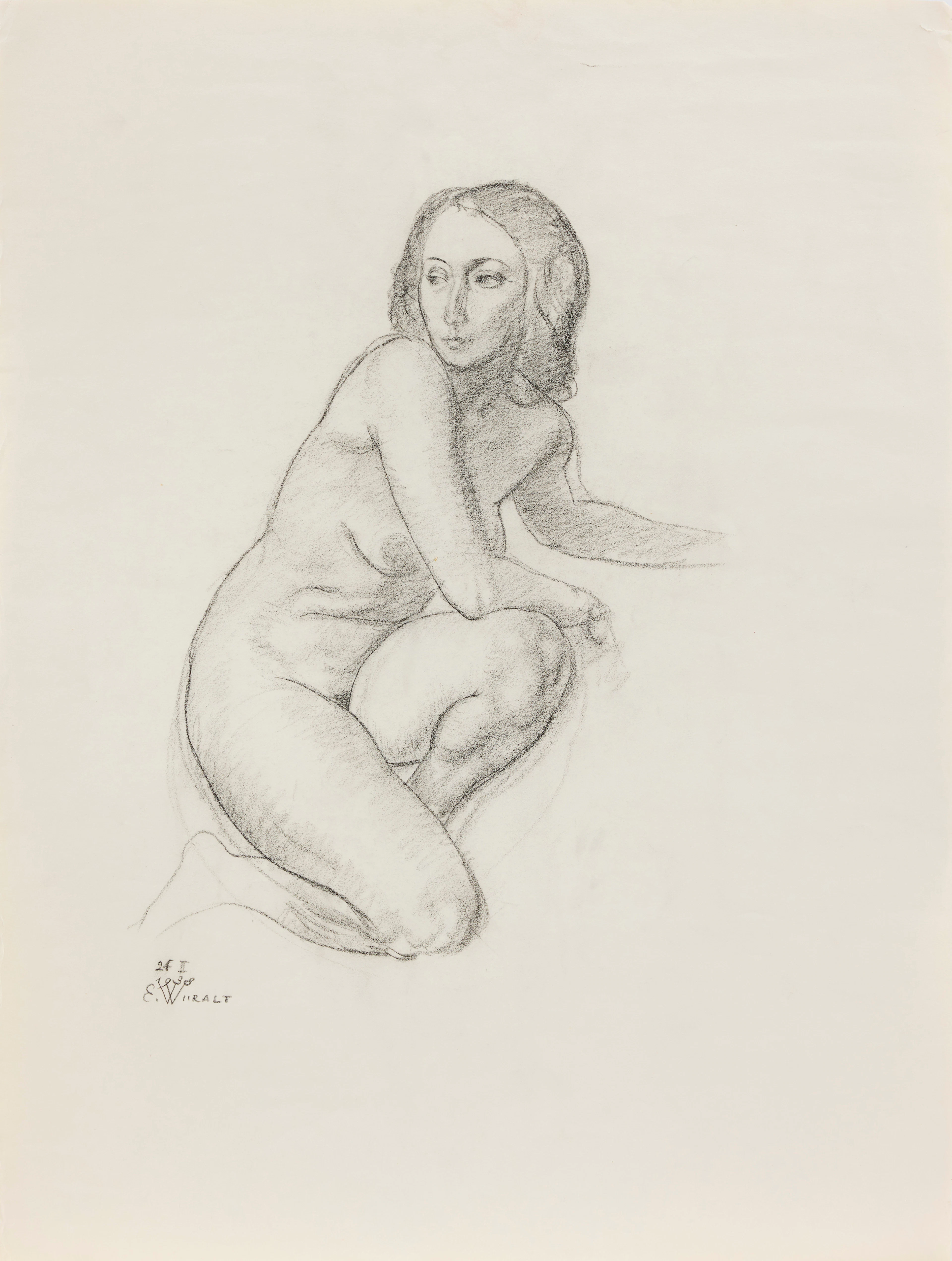 EDUARD WIIRALT. Akt (Nude study).