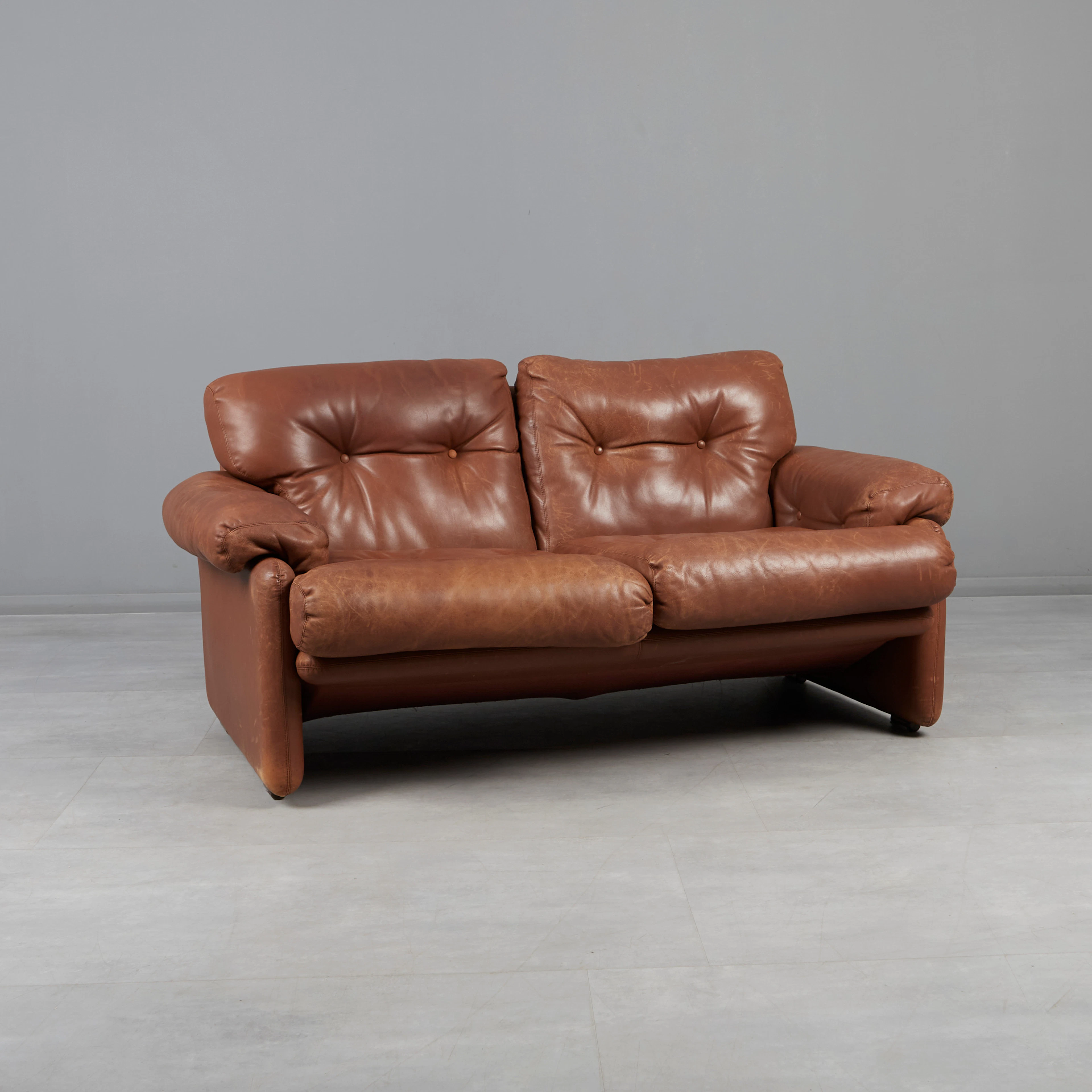 AFRA & TOBIA SCARPA. C&B Italia, Zweisitzer-Sofa / Couch, Modell 'Coronado'