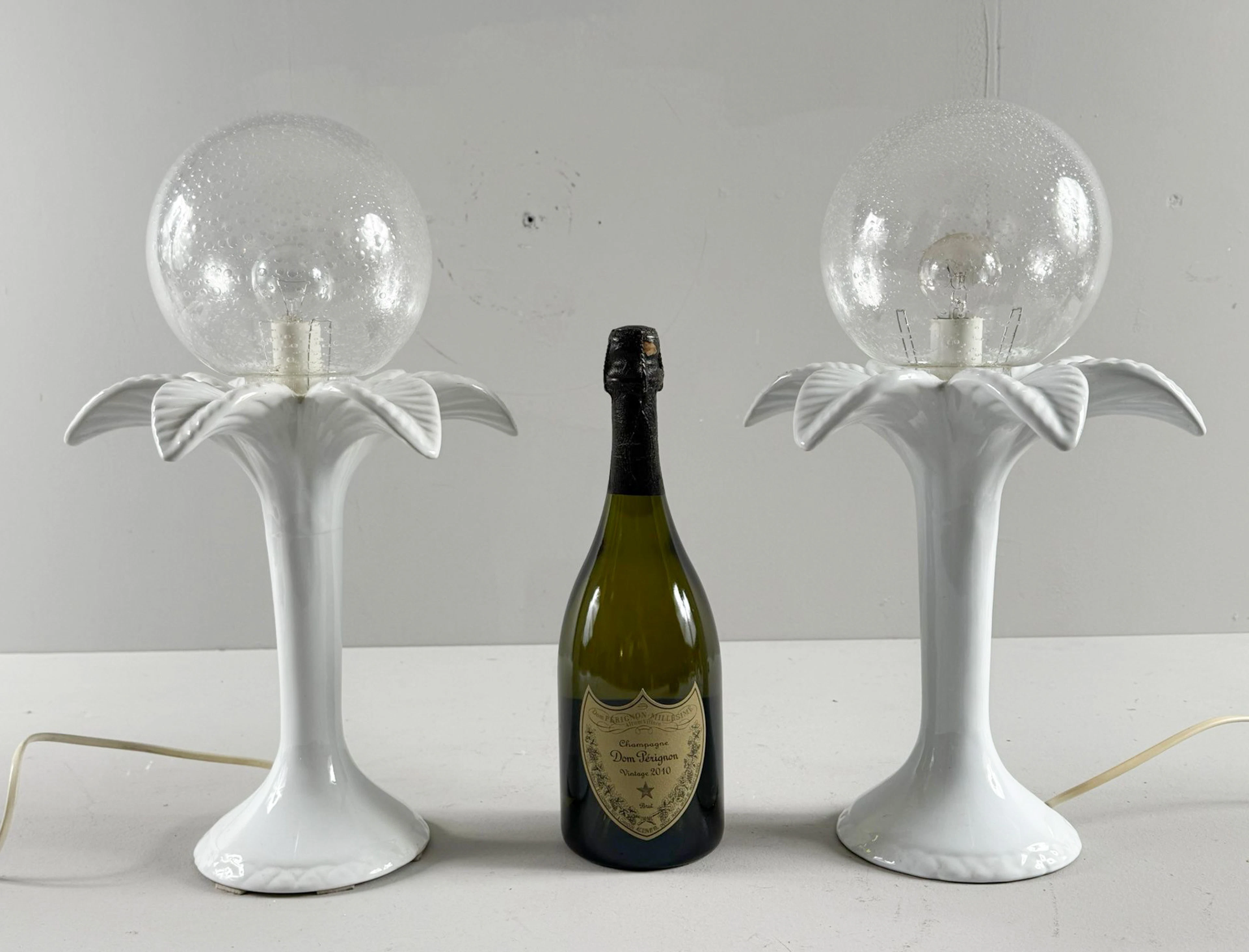 2er Set/Tischlampen/Tischleuchten, Hollywood Regency, 1970er Jahre.
