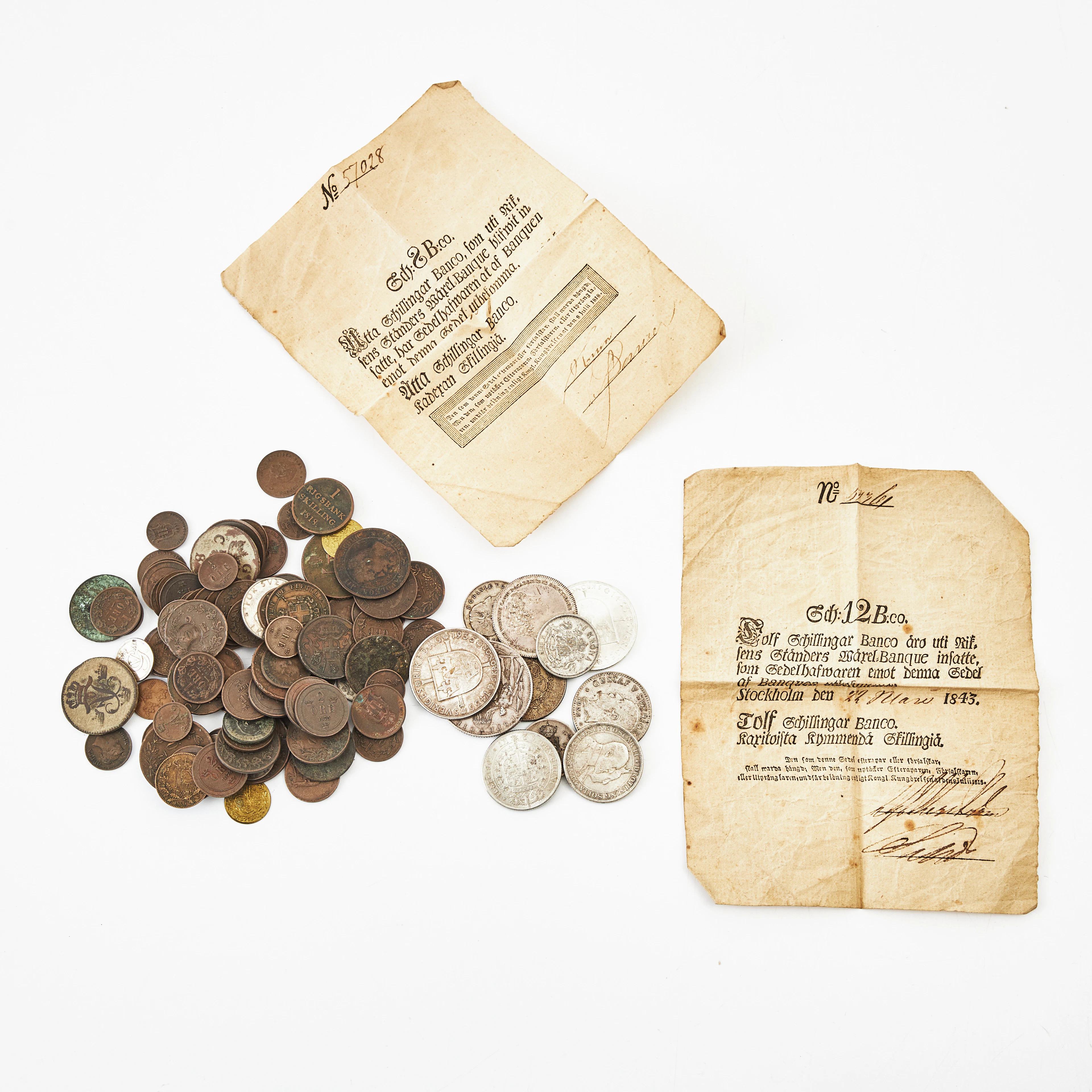 MYNT, SEDLAR, MINNESMYNT, 16-1900-tal.