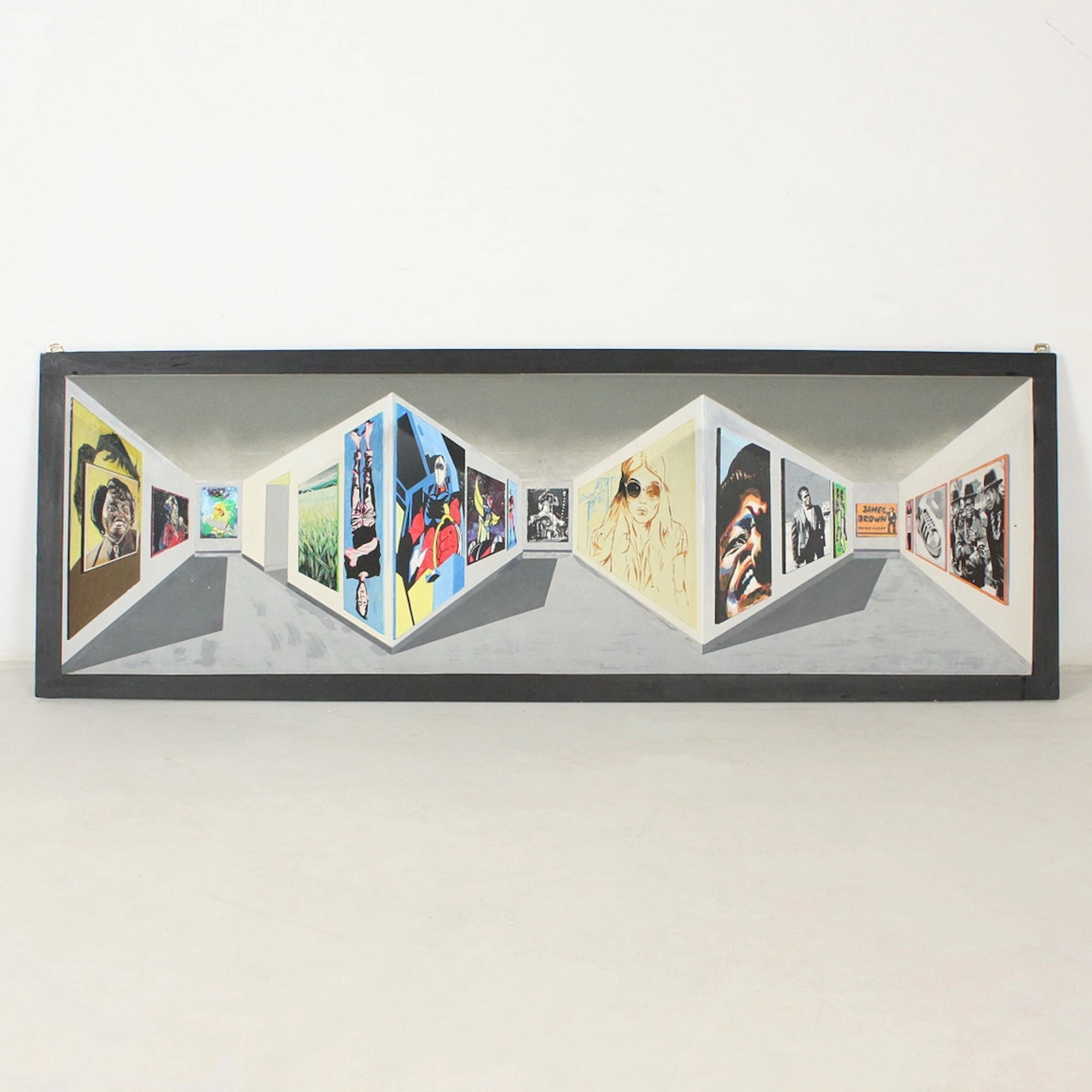 FRANCK. 3D-Wandrelief (3D-Gemälde) Öl aus Holz , '' Die Kunstgalerie ''.