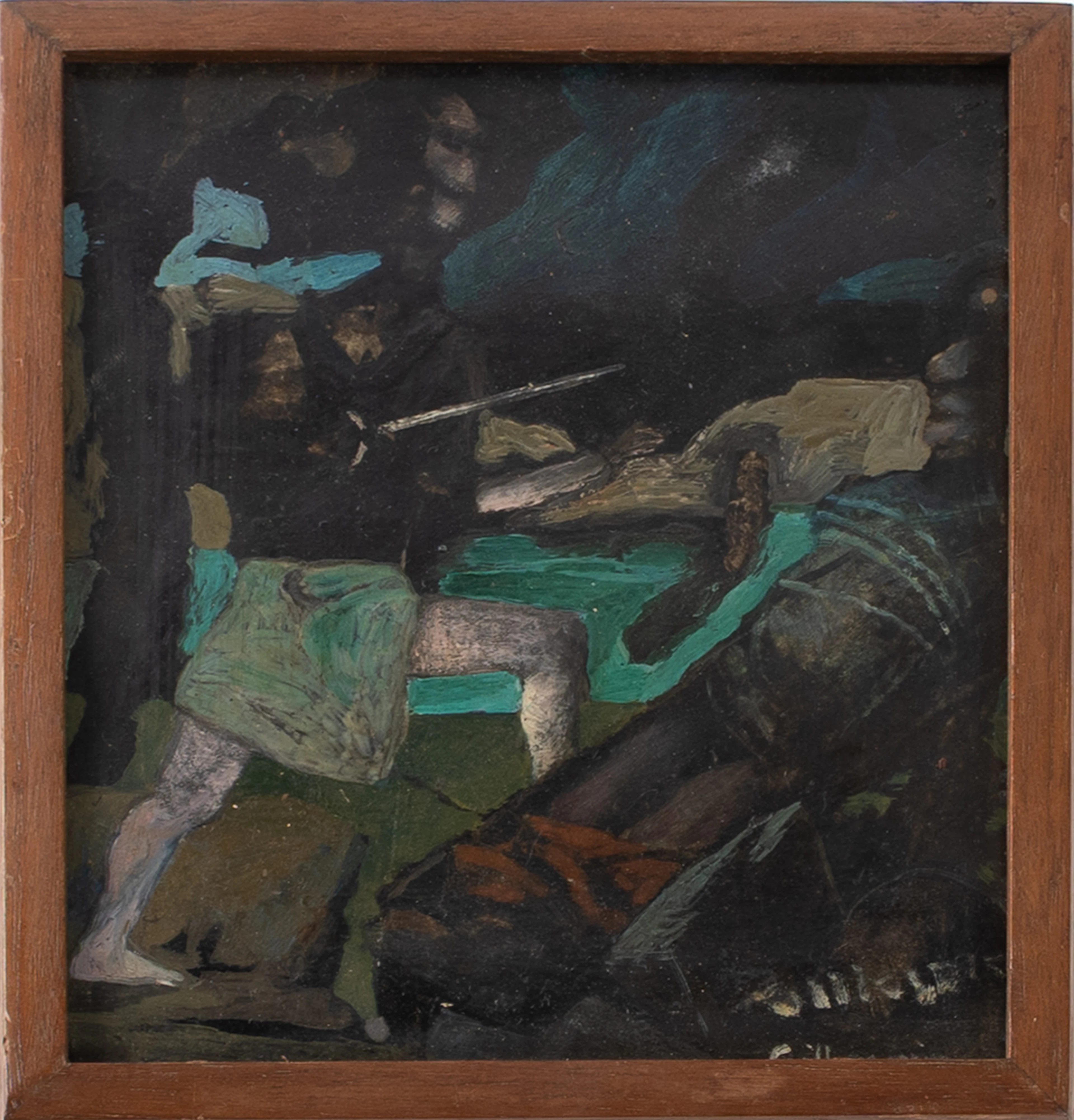 GREGORY GILLESPIE (1936-2000). GREGORY GILLESPIE. "The end of evil"