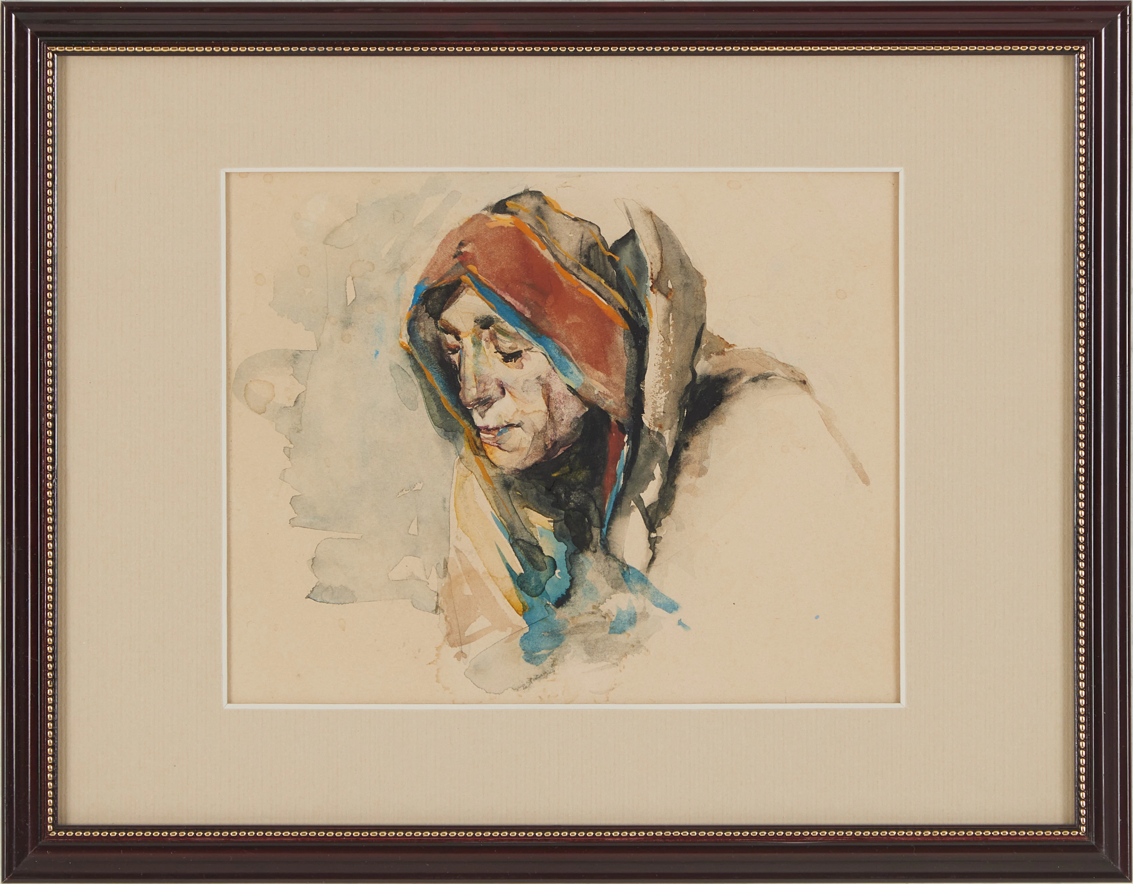 JENNY NYSTRÖM. "Zigenerska (Gumma med sjalett)".