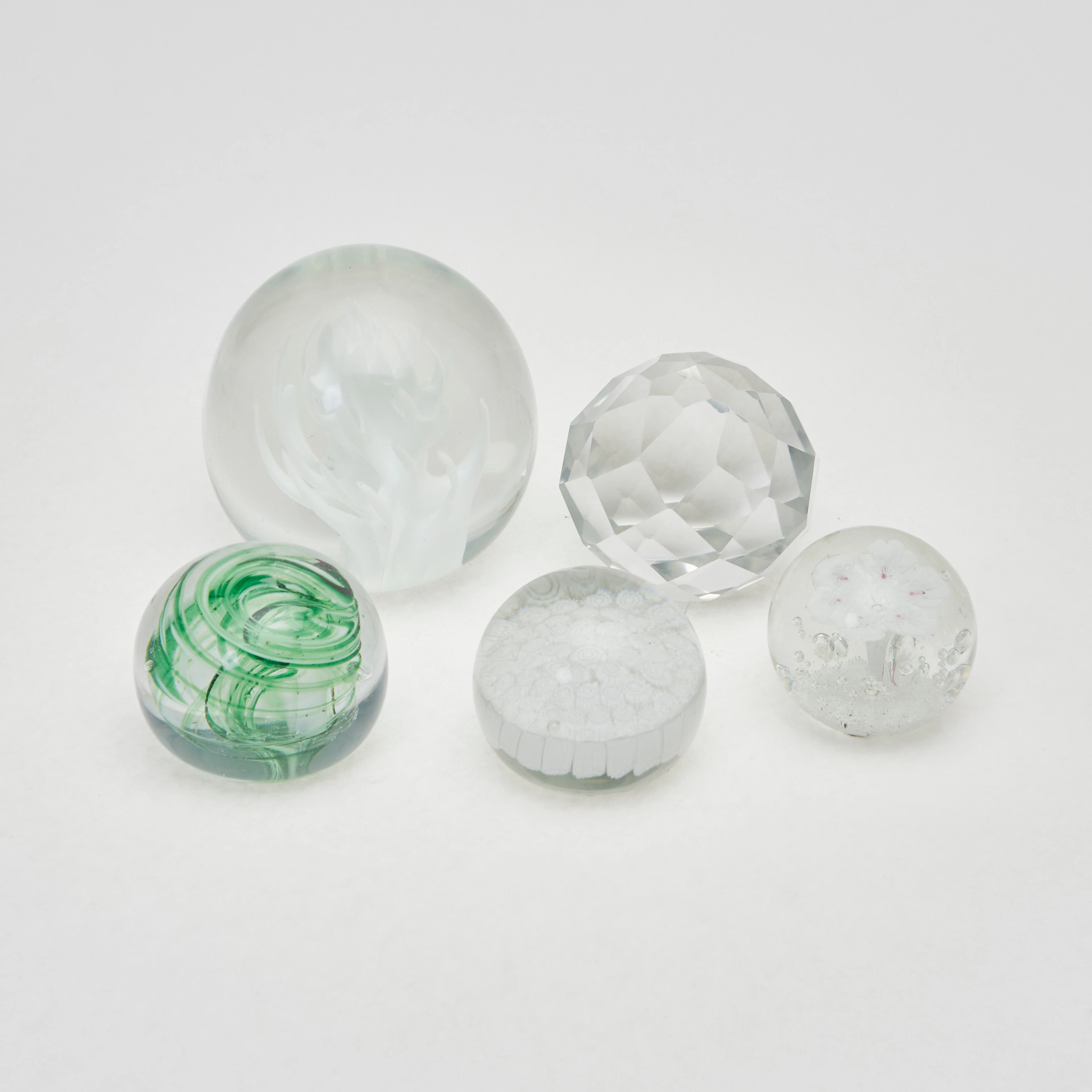 LICIO ZANETTI. u.a., Set Paperweights / Briefbeschwerer, Muranoglas
