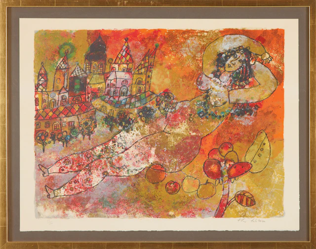 THÉO TOBIASSE. Figurkomposition ur mappen "The song of songs of king