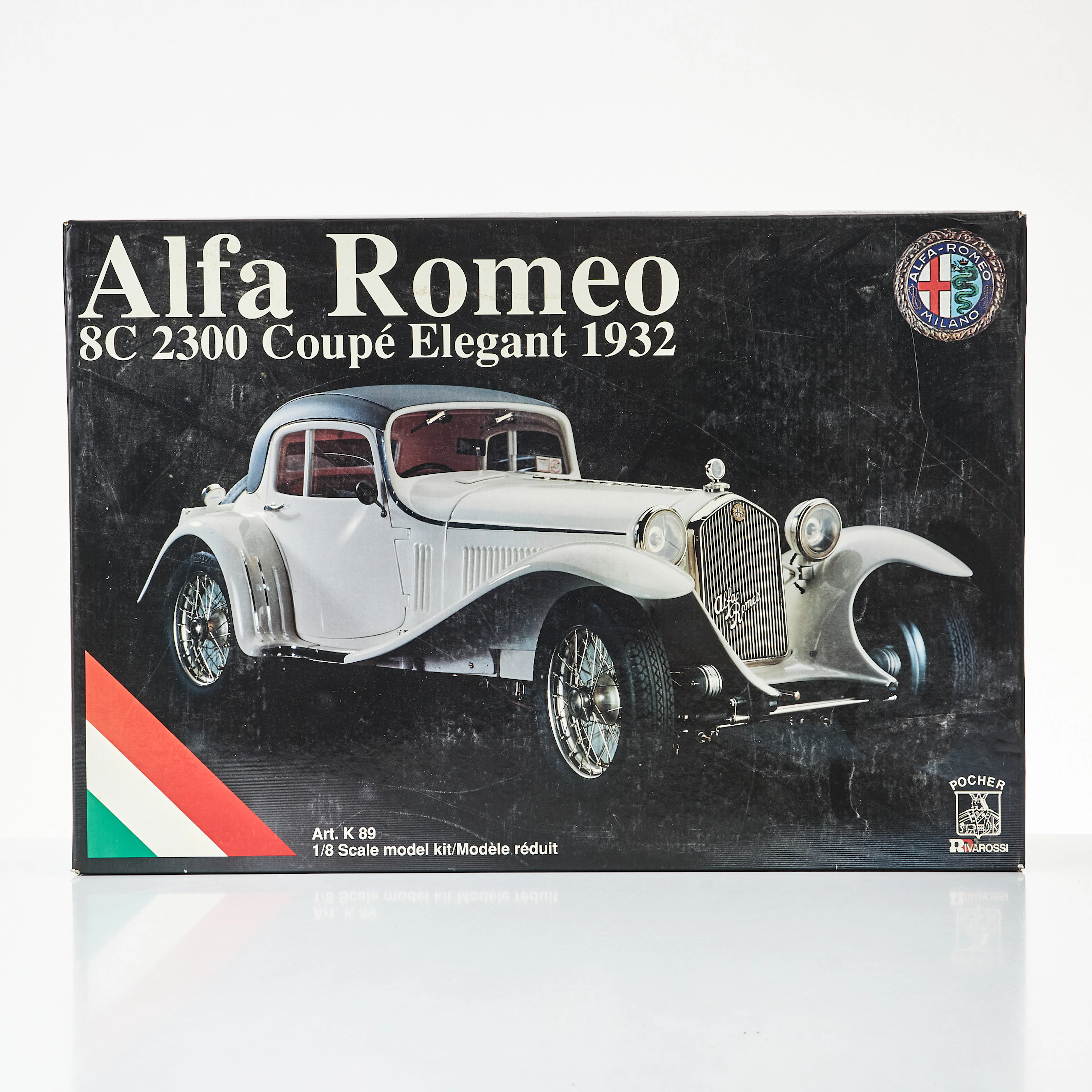 POCHER, modellbil av Alfa Romeo 8C 2300 Coupé Elegant 1932, 1970/80-tal