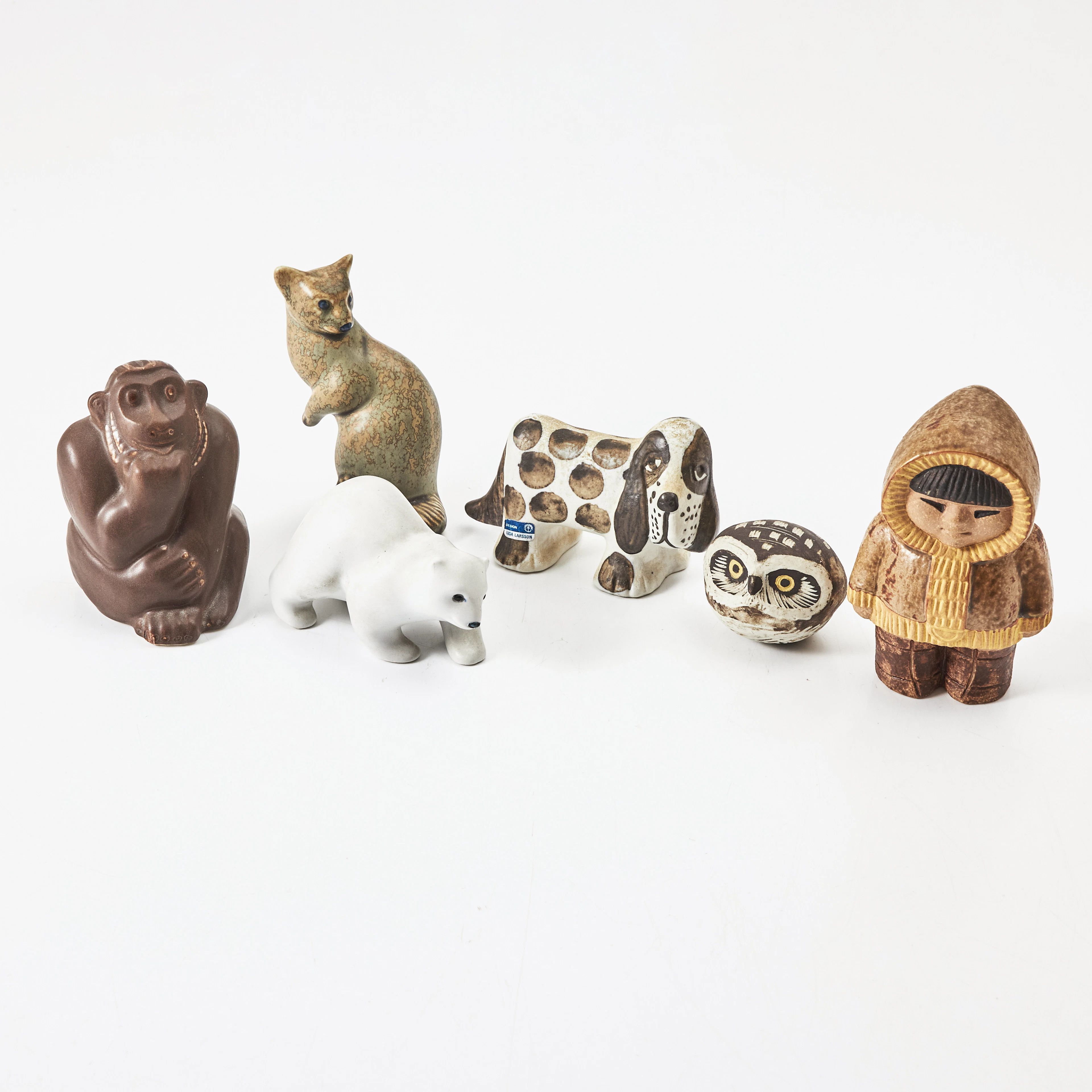 FIGURINER, 6 stycken, bland annat Mari Simmulson, Stig Lindberg och