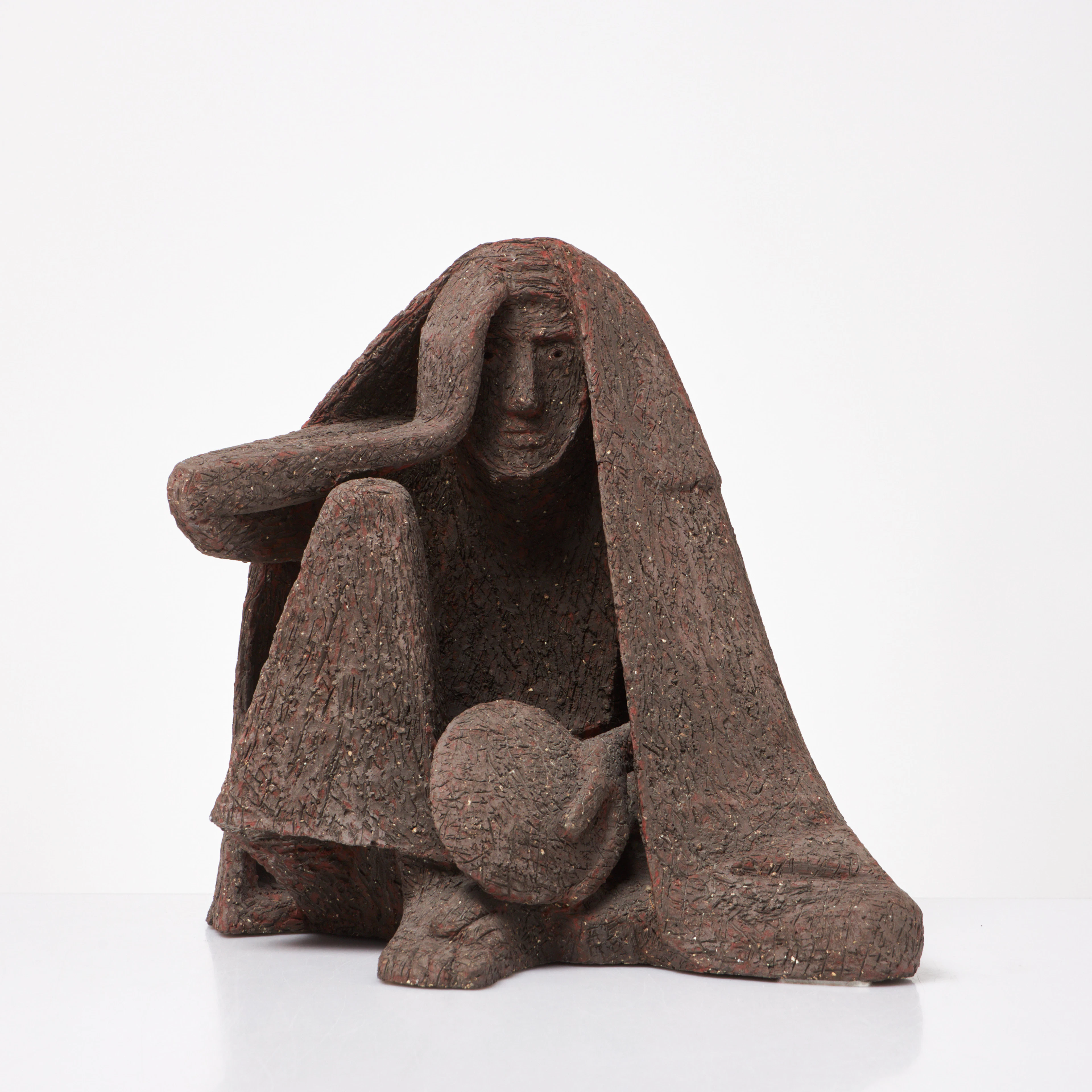 SKULPTUR, figural, stengods, osignerad.