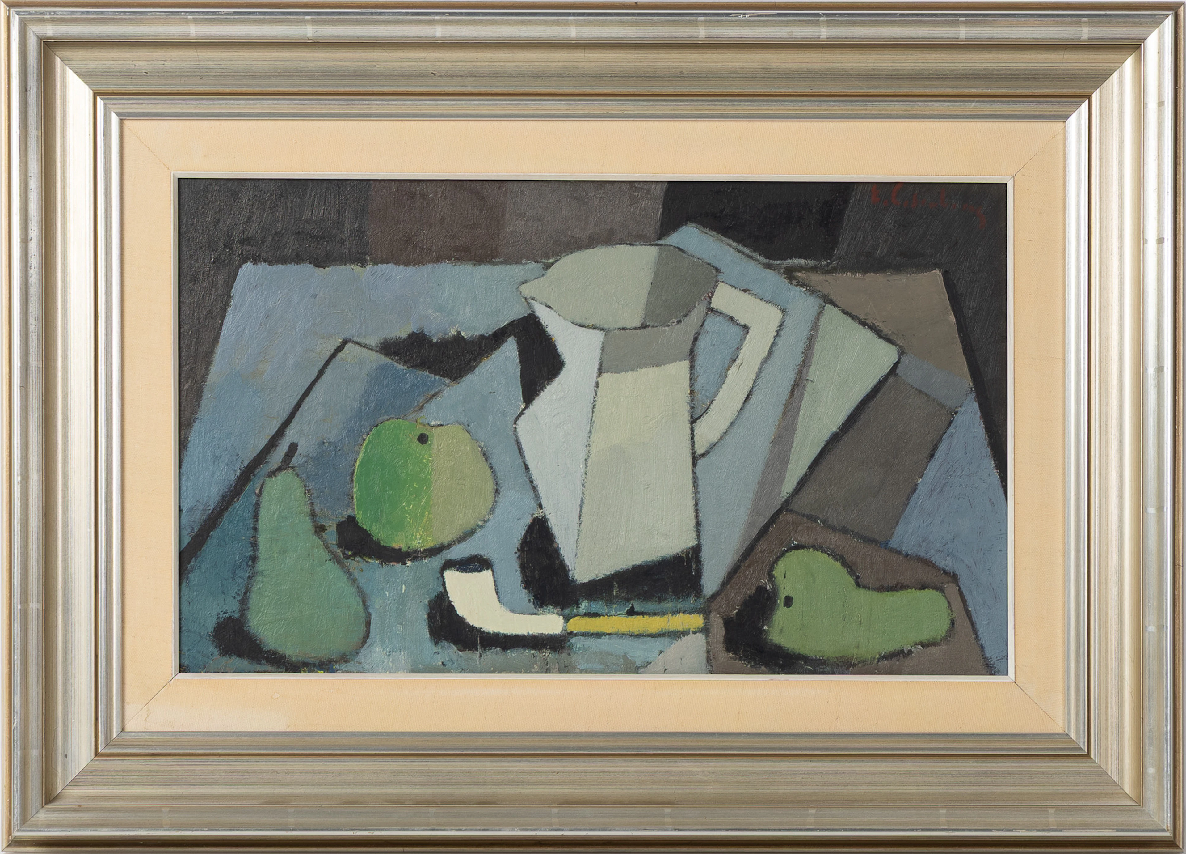 ERIC CEDERBERG. Olja på pannå, Stilleben, signerad.