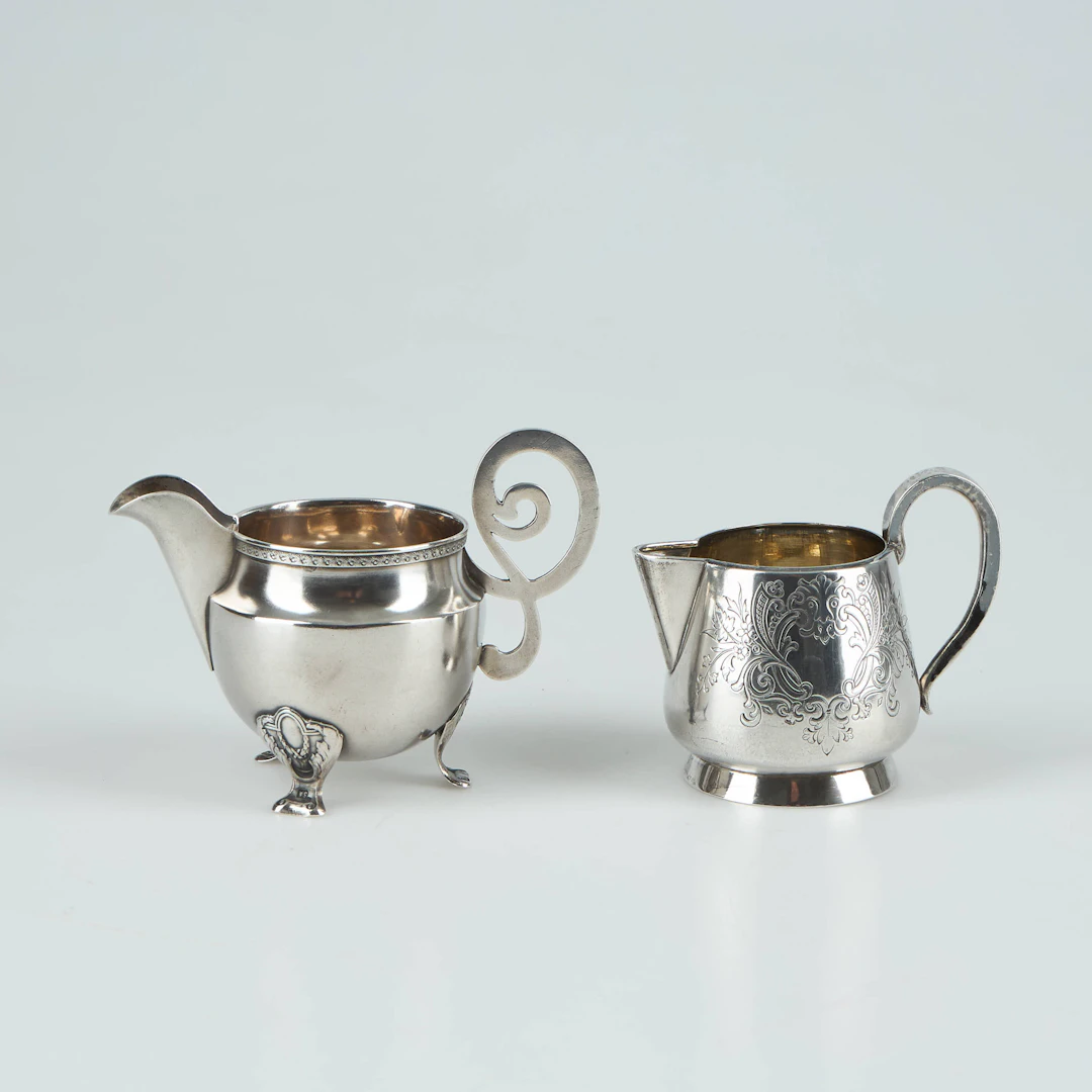 GRÄDDSNÄCKOR, 2 st, 84 silver, Moskva, sekelskiftet 1800/1900.