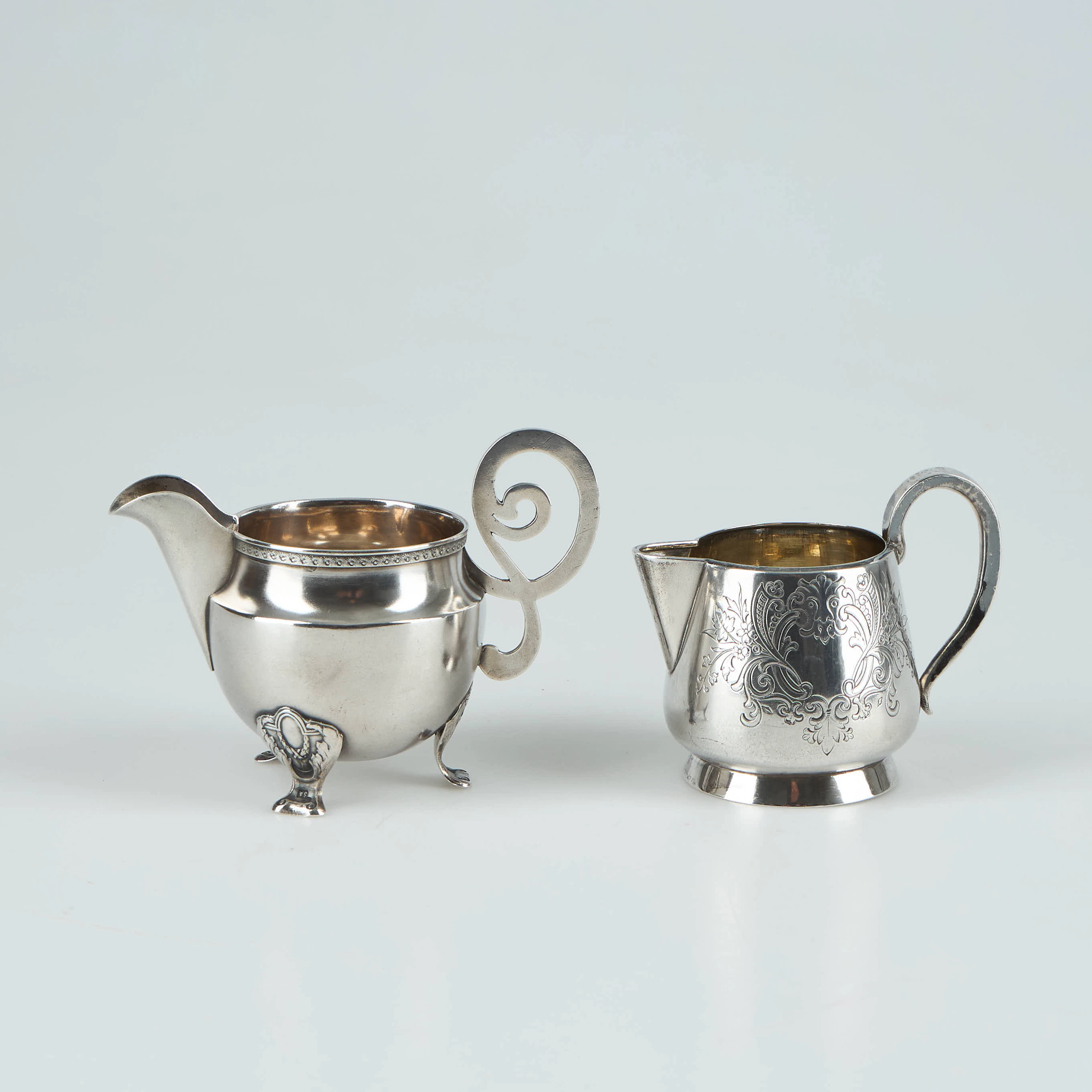 GRÄDDSNÄCKOR, 2 st, 84 silver, Moskva, sekelskiftet 1800/1900.