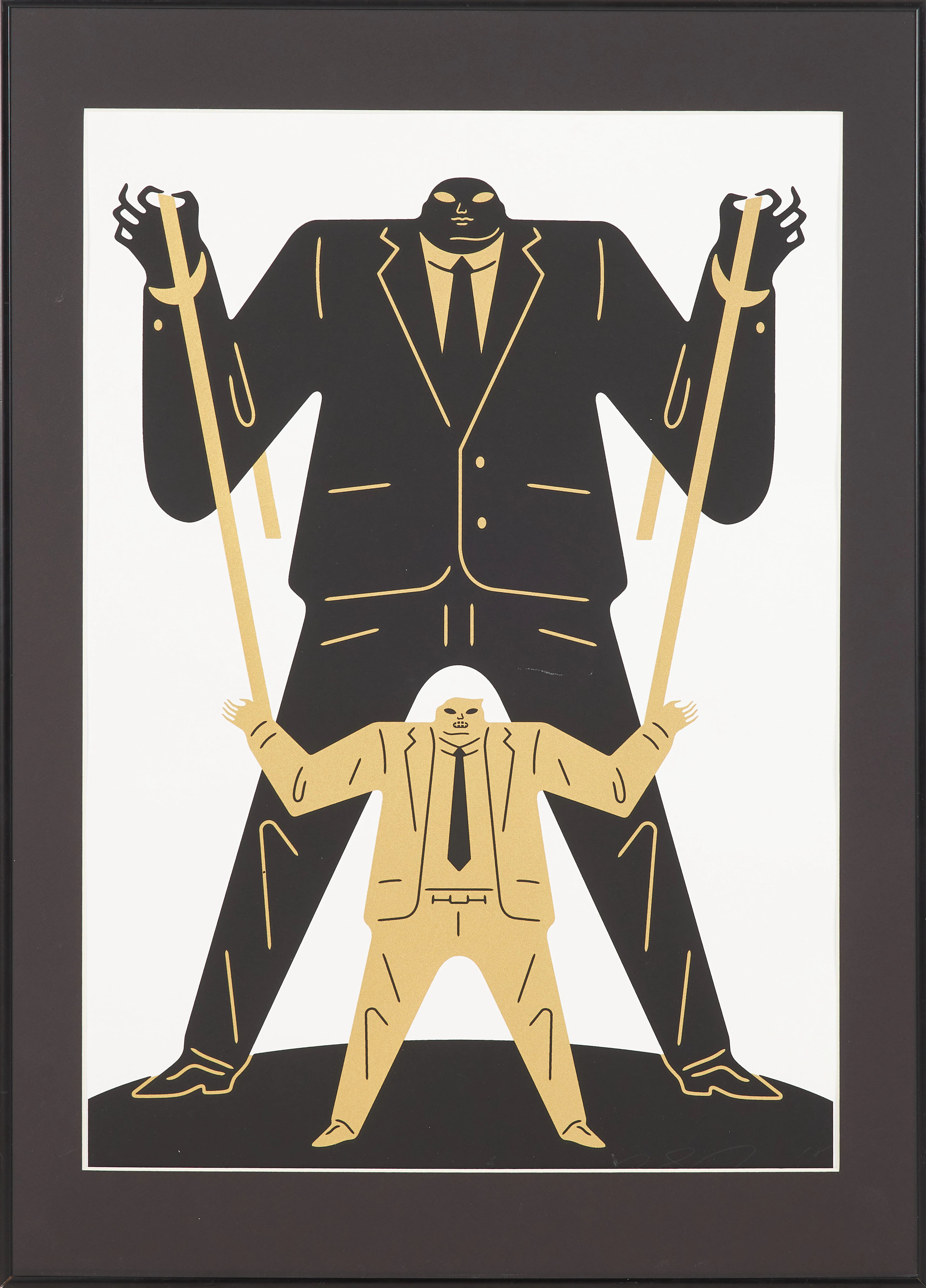 CLEON PETERSON. "Little Man, Big Man", färglitografi, signerad, numrerad