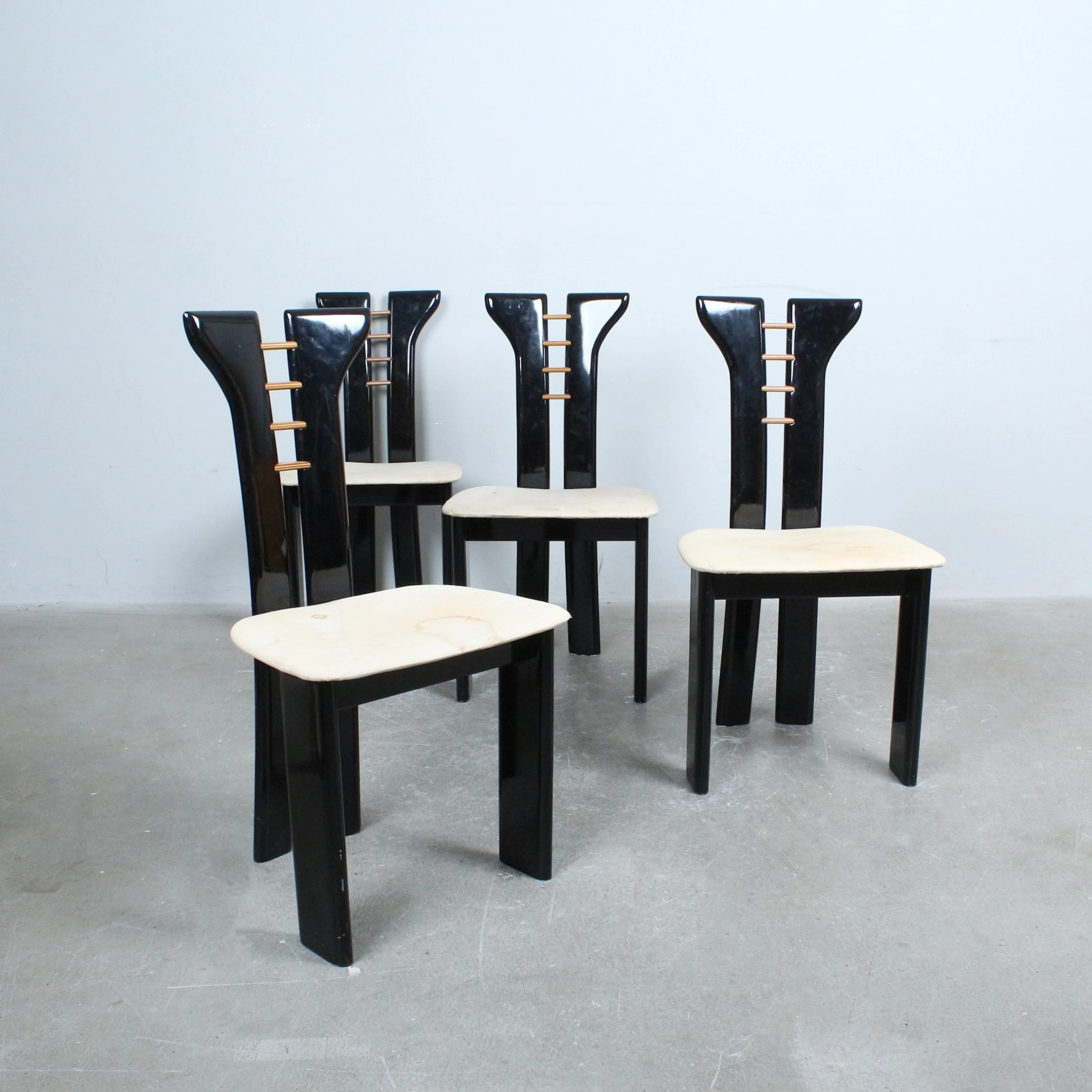 PIERRE CARDIN. für Roche Bobois, Set Stühle/Esszimmerstühle, Stoff