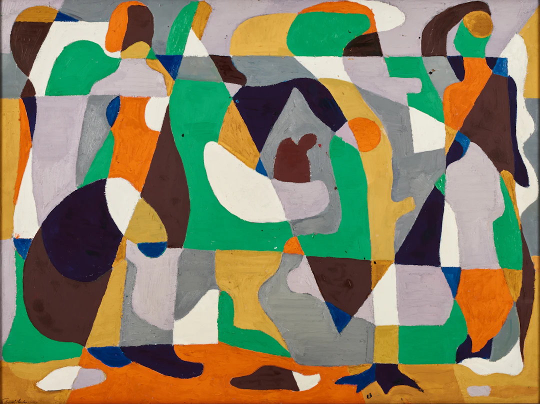 EDVARD ANDERSSON. "Figurer vid havet".