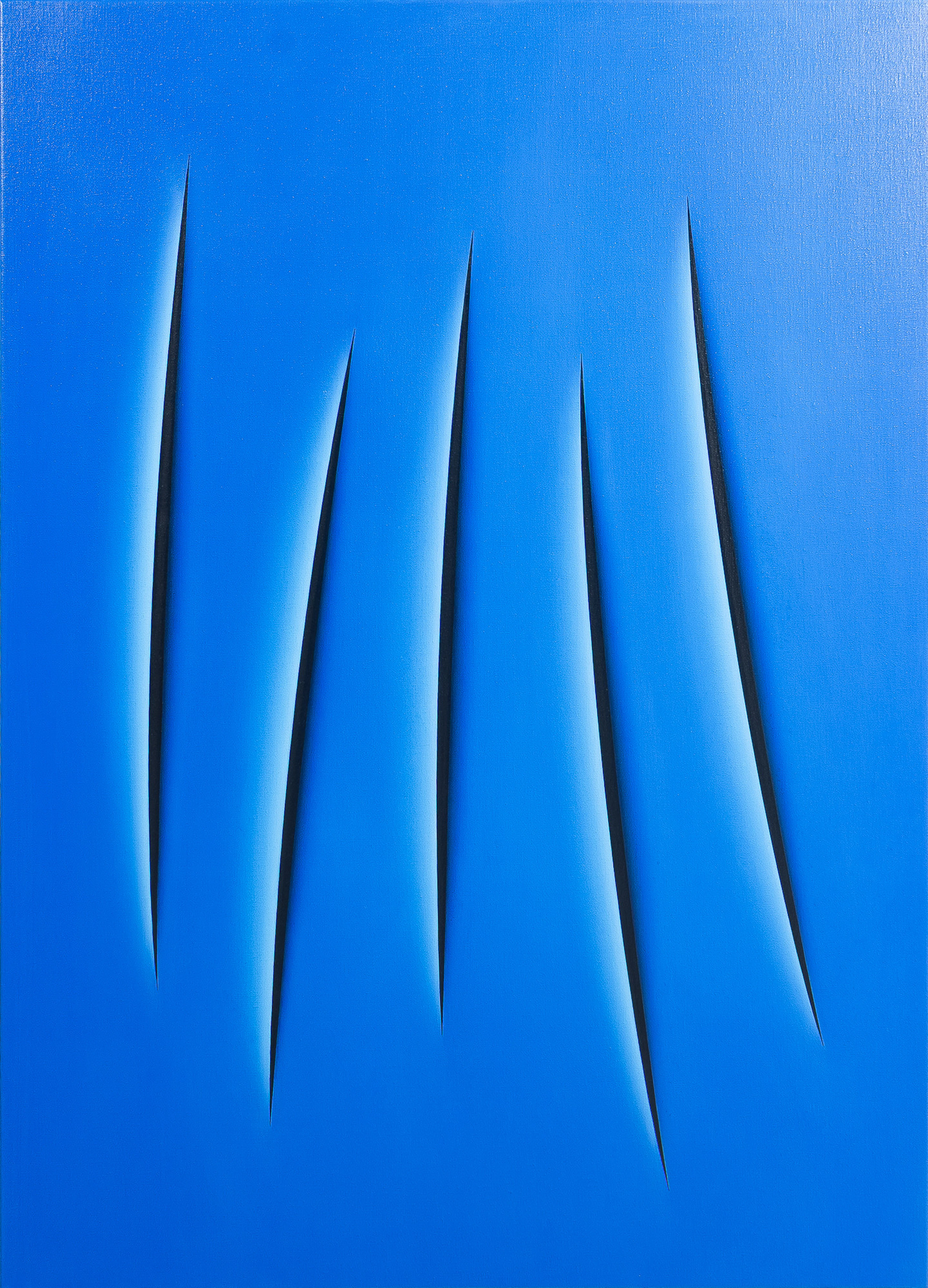 RALF ARZT. "Hommage à Fontana XLI, trompe l'oeil", olja på duk, signerad