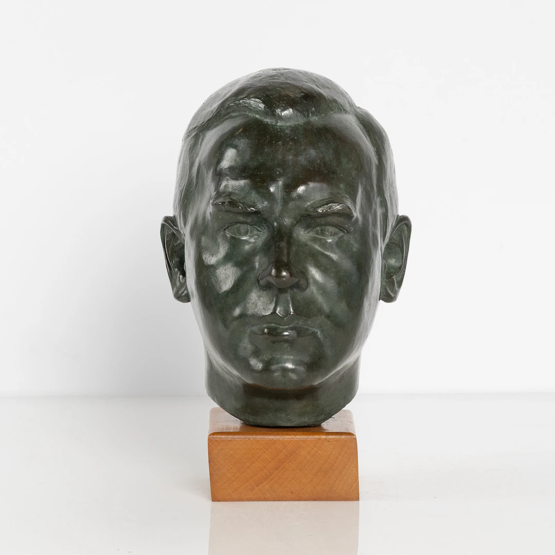 WILLIAM ZADIG (1884-1952). Skulptur, brons, omkring 1930, föreställande