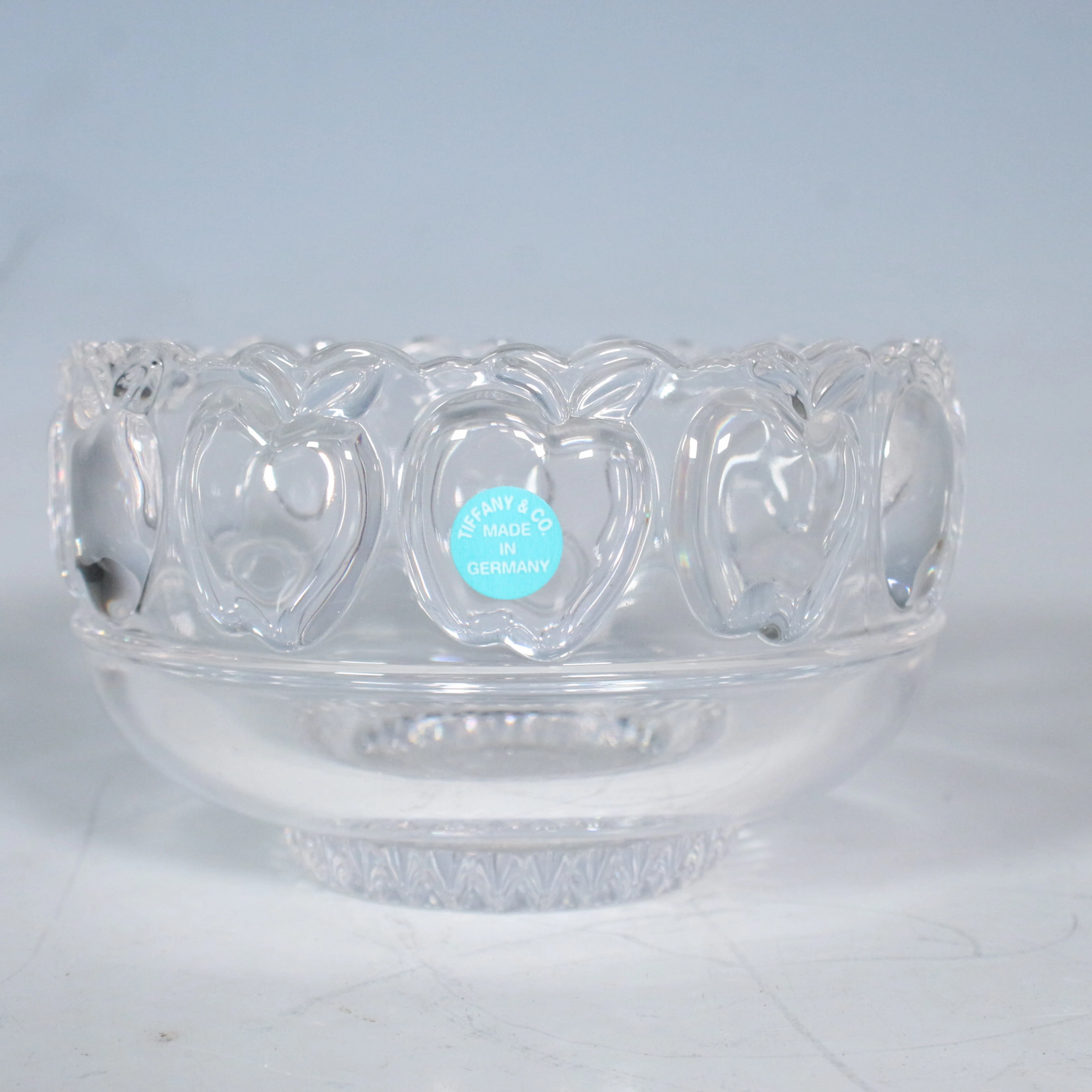 TIFFANY & CO. kleine Schüssel mit Apfel-Relief, 1990er, Deutschland.