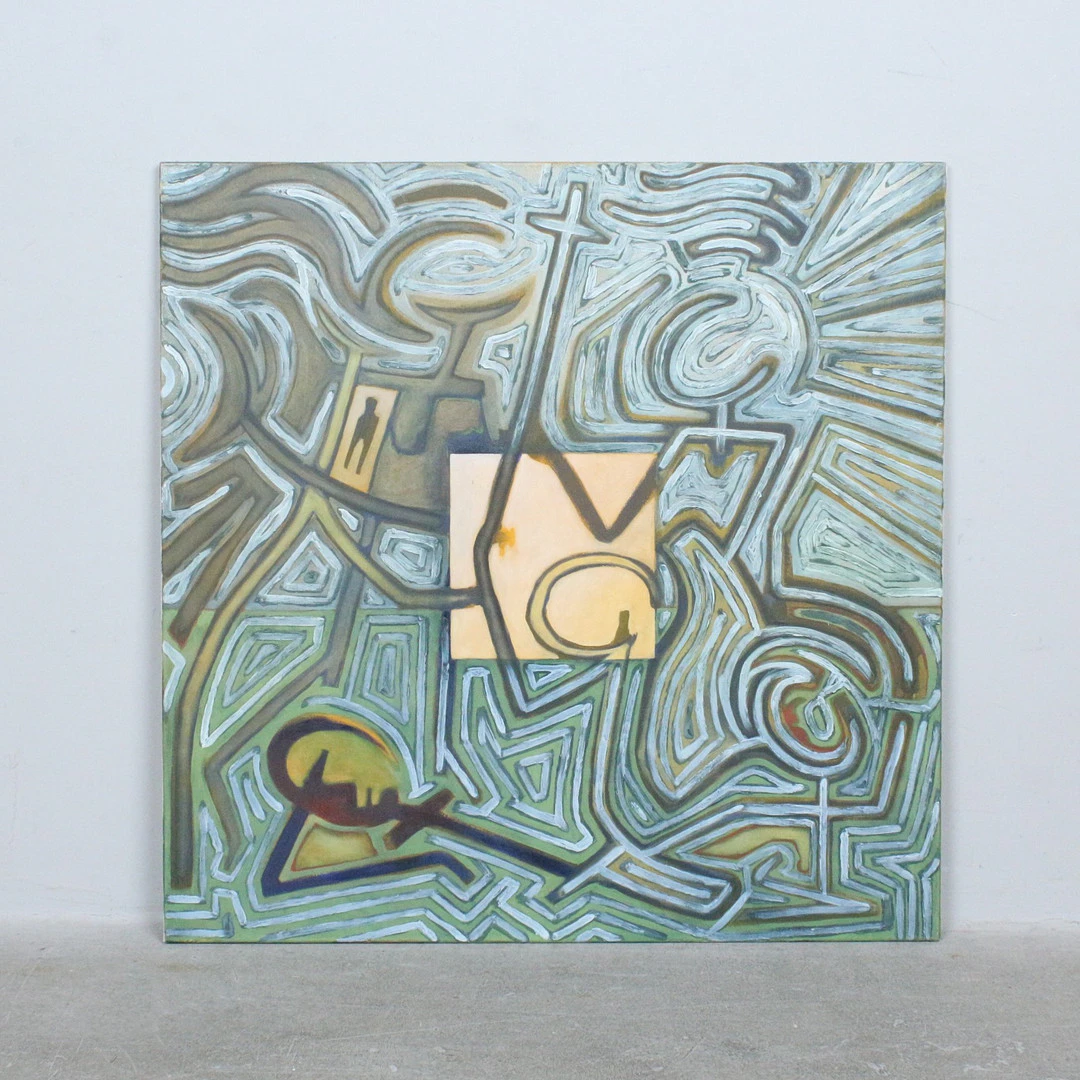 GARRETT ANDERSON WILLIAMS (XX). Öl auf Leinwand, '' Man and Woman '' (c.1998).