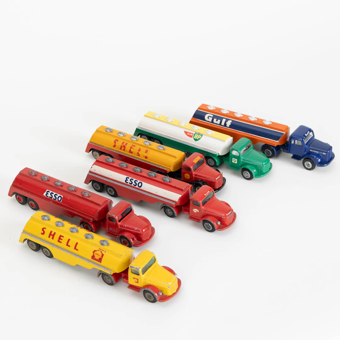 TEKNO, sechs Tanklastwagen, Dänemark, 1960er Jahre (6).