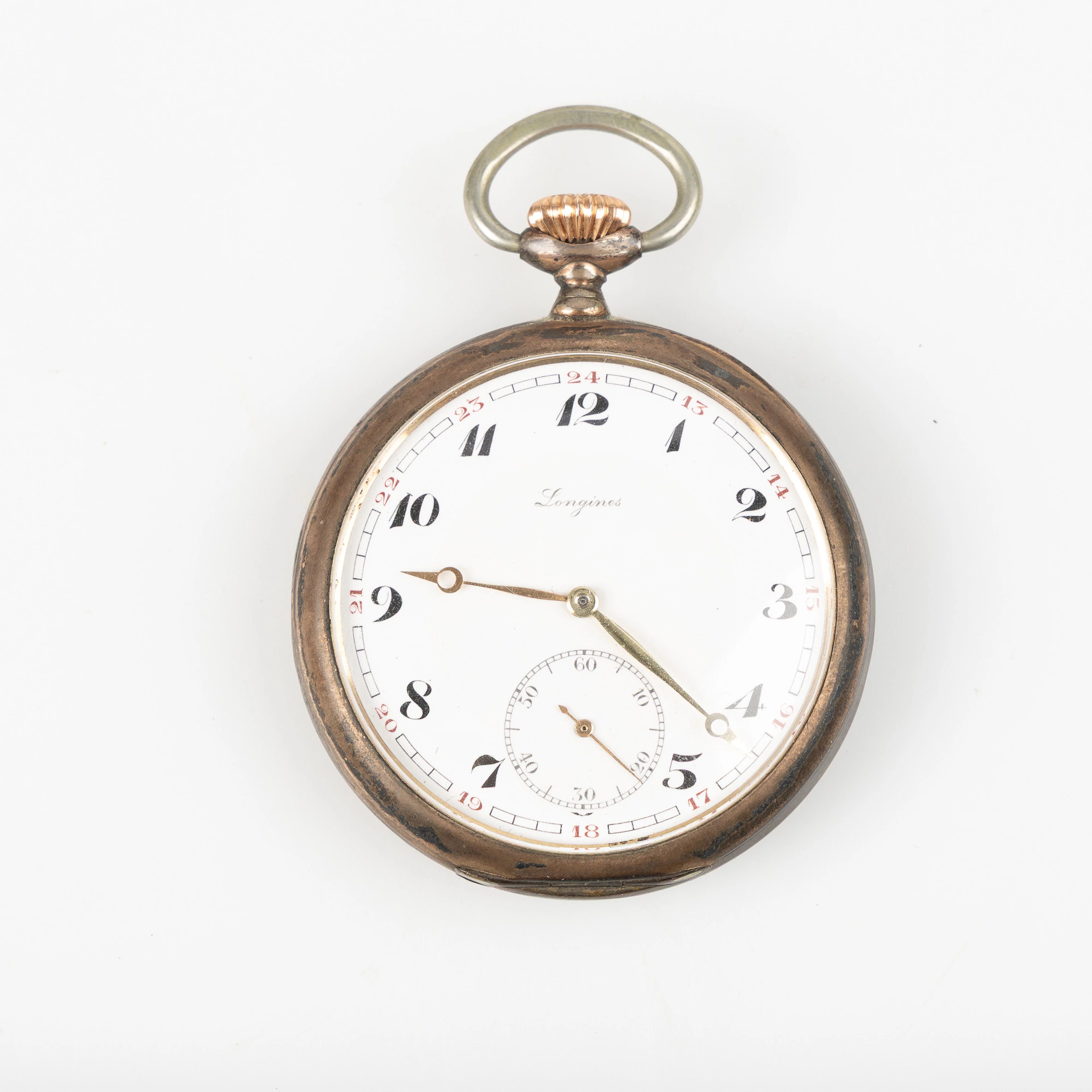 LONGINES, fickur, silver, 55 mm.