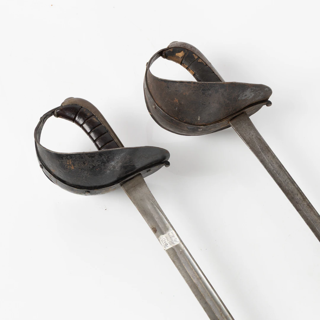 FÄKTSABLAR, ett par, GE Svalling Rosenfors, modell 1886, Sverige.