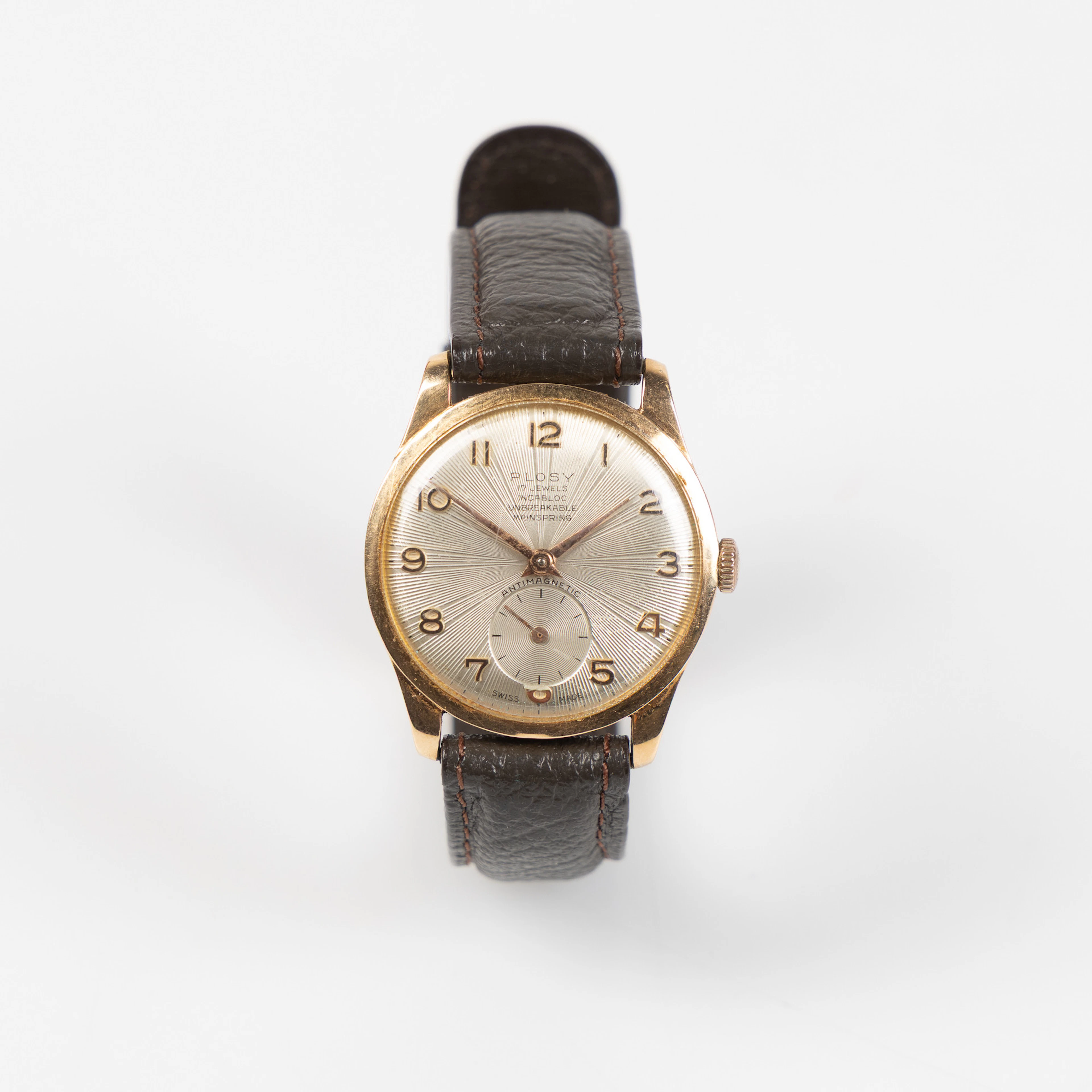 PLOSY, armbandsur, 30 mm, 14K guld, ca 1958.