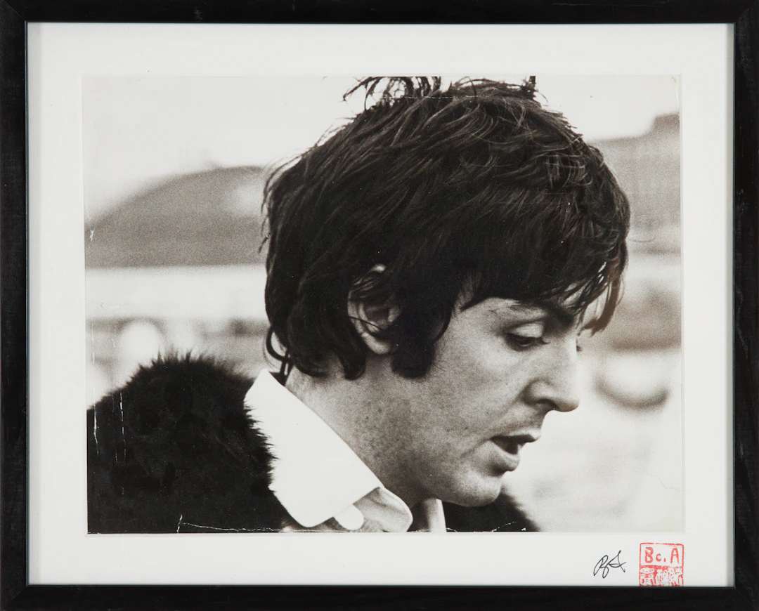 BO ARRHED (1937-). Signerat originalfoto, Paul McCartney i Malmö/Falsterbohus