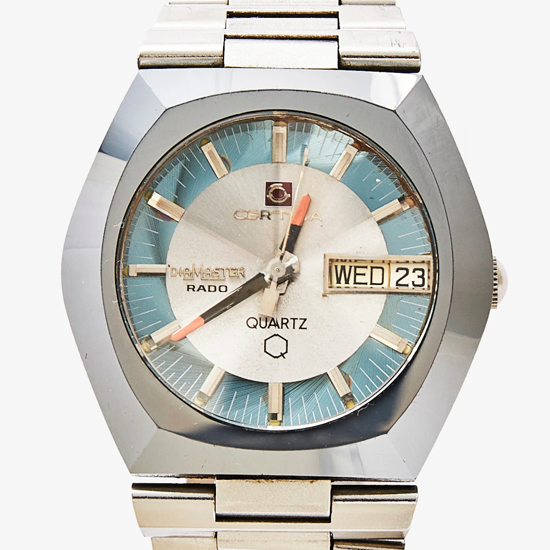 CERTINA, Rado, DiaMaster, armbandsur, 38 mm, hårdmetall/stål, ca 1975.