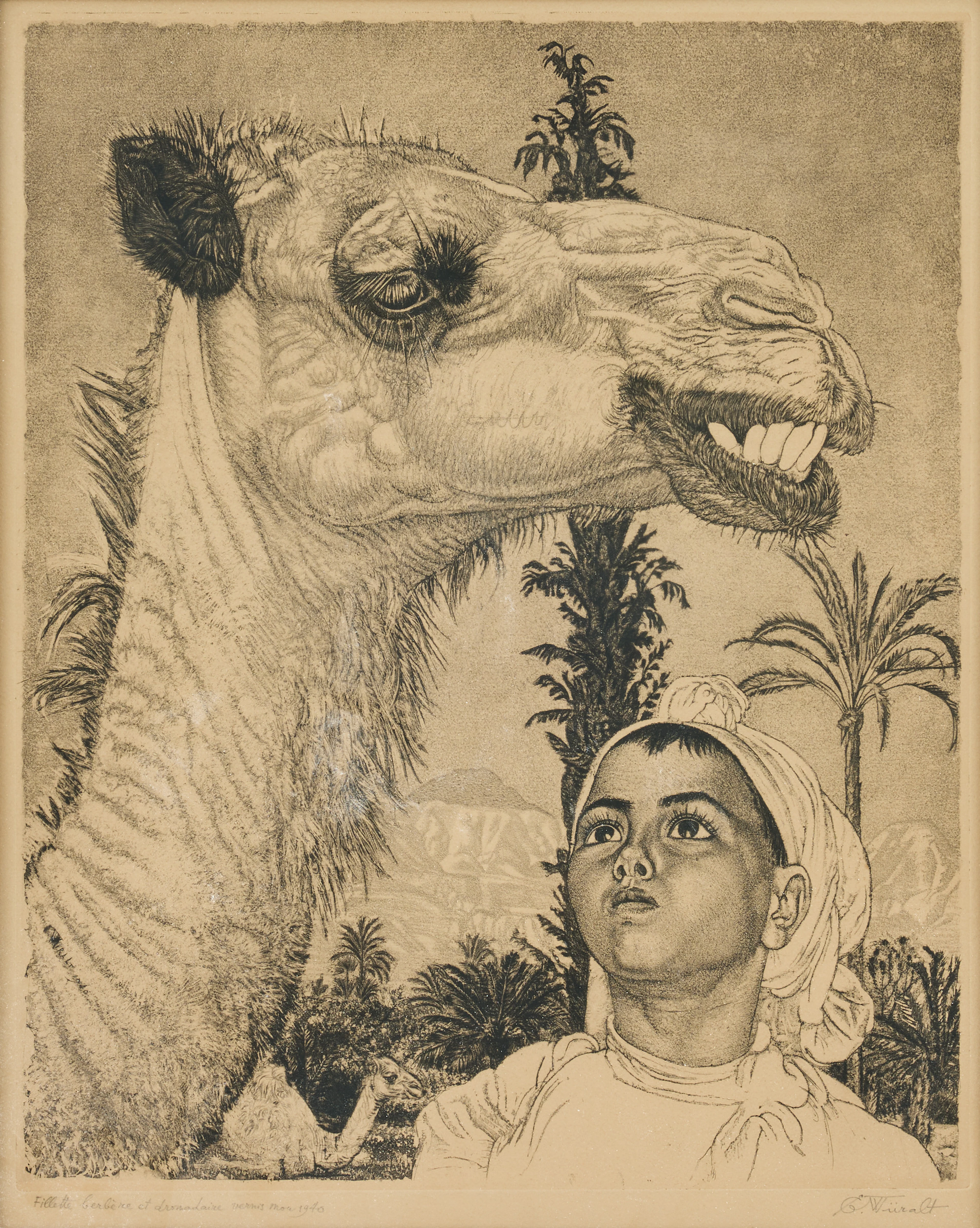 EDUARD WIIRALT. ”Berberi tüdruk kaameliga” (Berber girl with Camel).