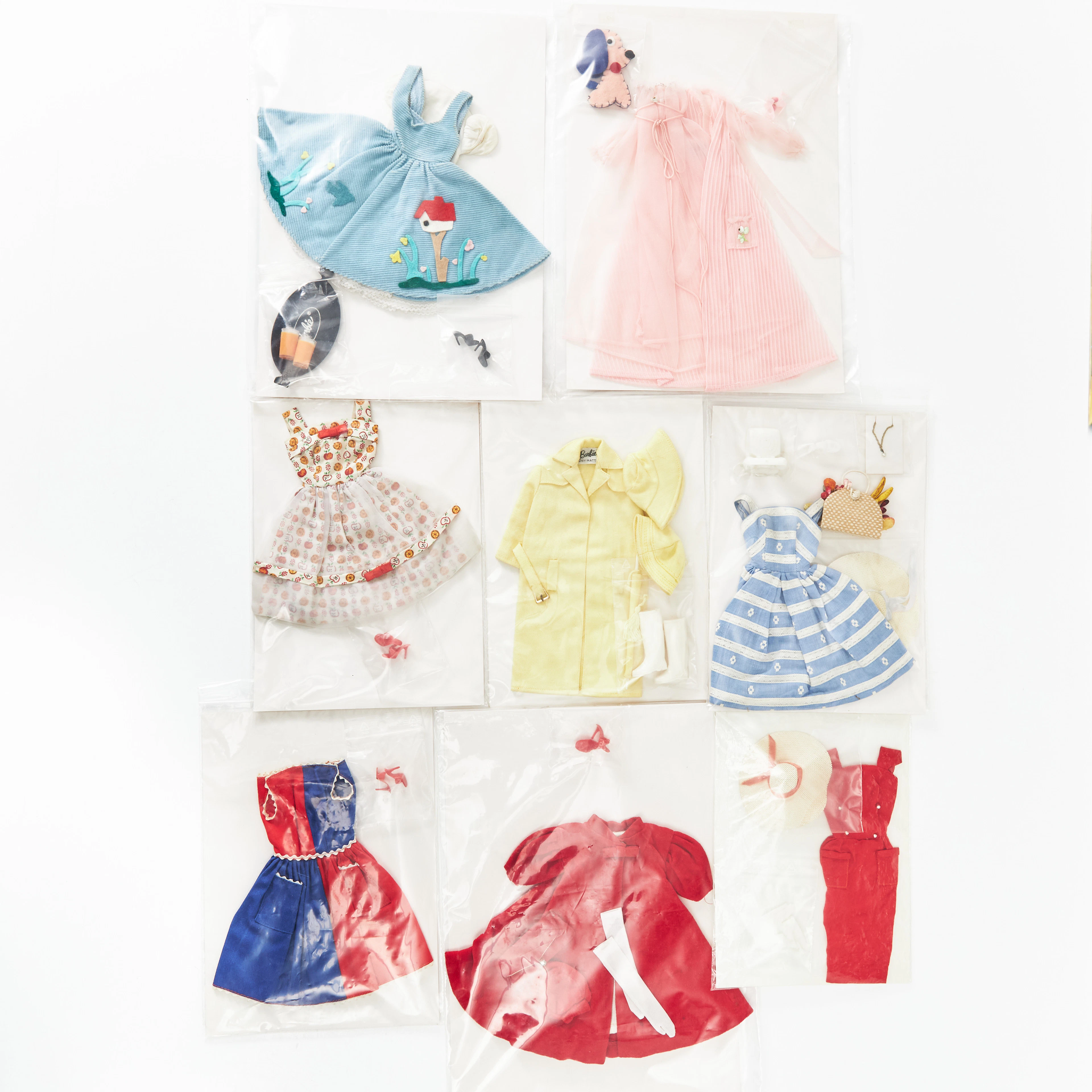 BARBIE, Outfits (8), #939 Red Flare, #943 Fancy Free, #949 Stormy