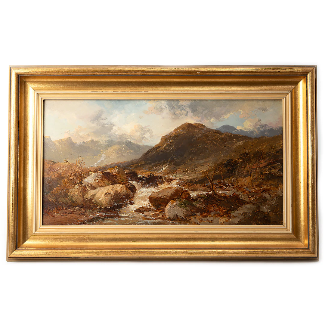 JAMES WEBB. Bergslandskap.