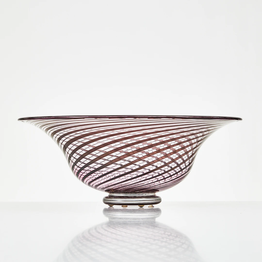 EDWARD HALD. Skål, slipgraal, glas, Orrefors, 1958, signerad.
