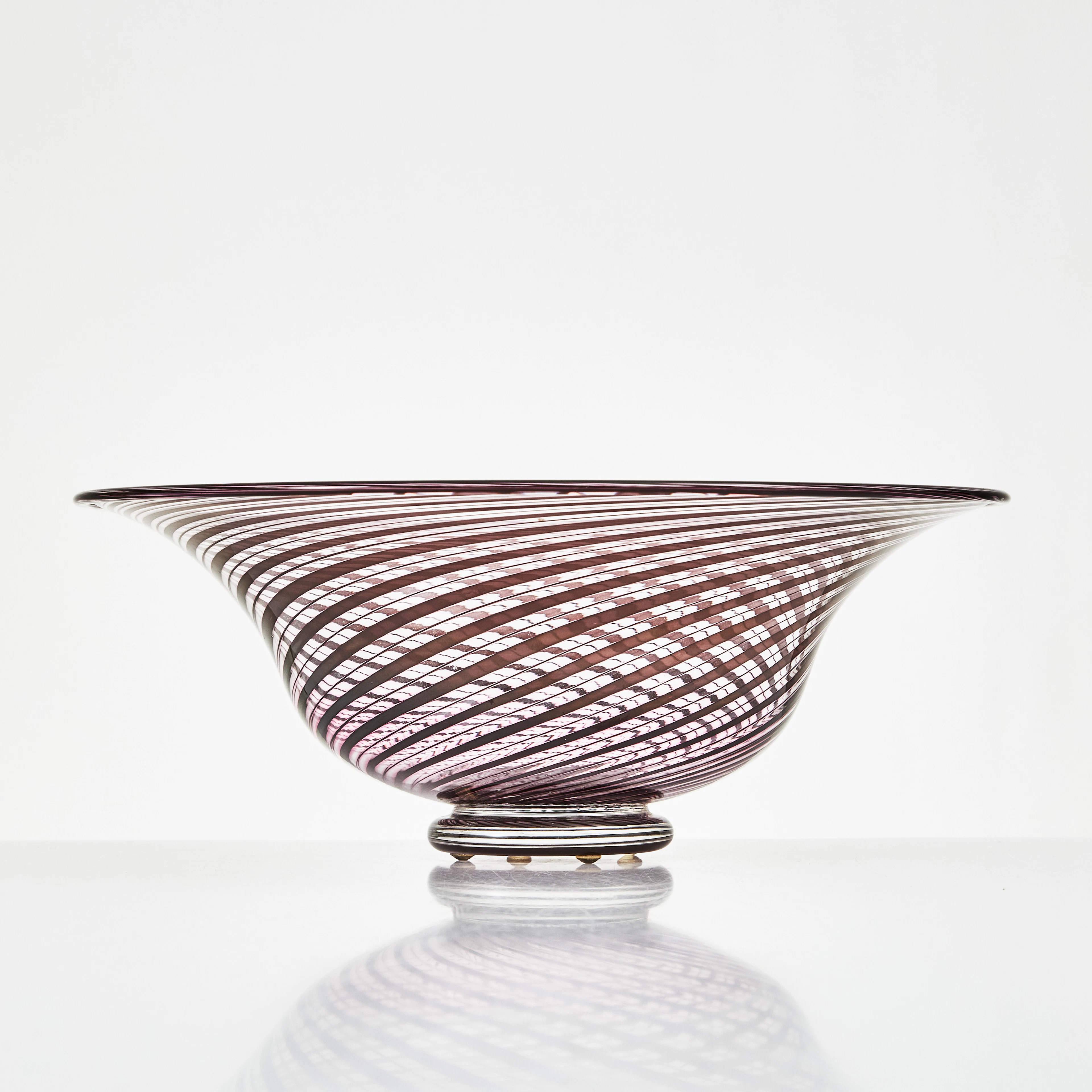 EDWARD HALD. Skål, slipgraal, glas, Orrefors, 1958, signerad.