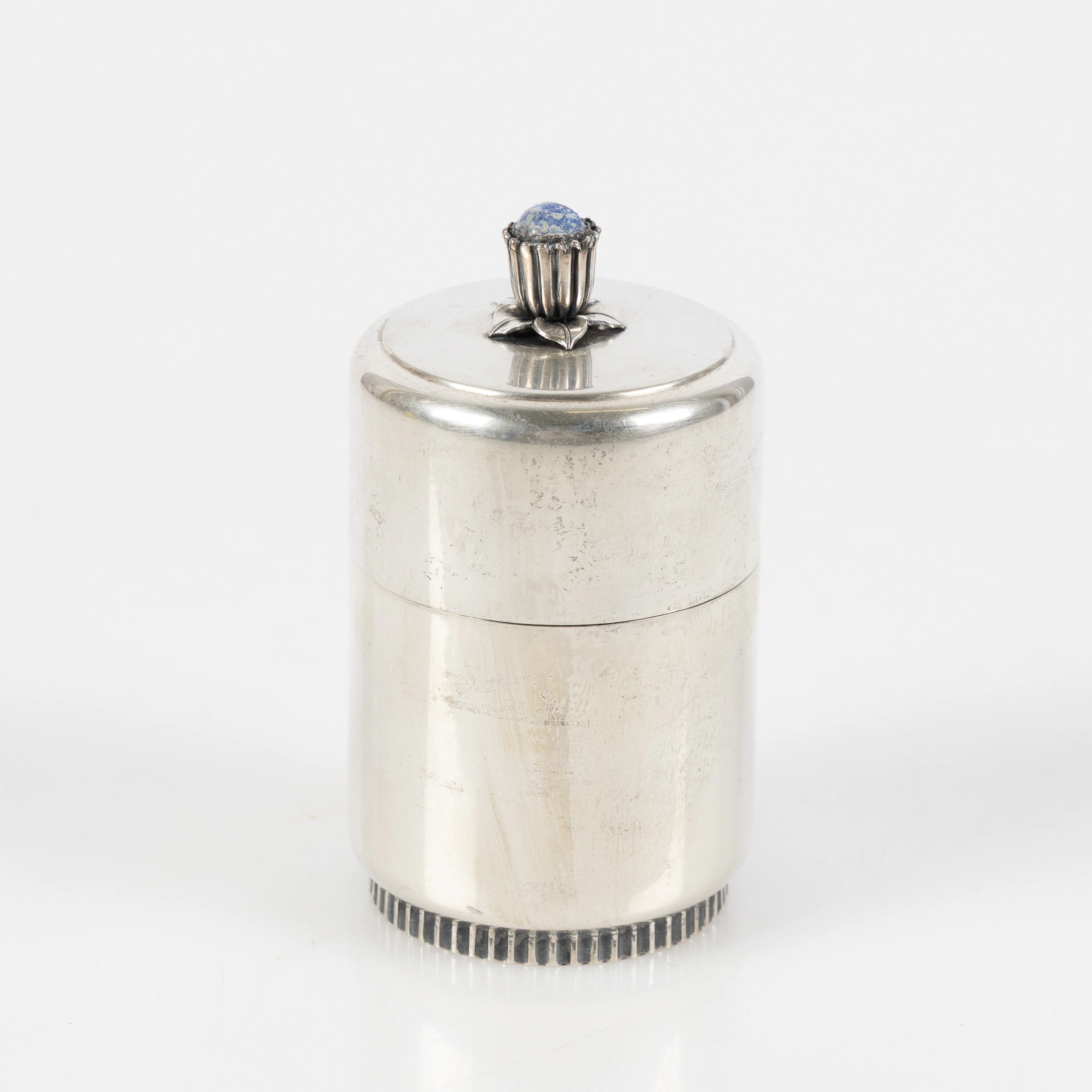 TORE ELDH. Dosa med lock, Ceson Guldvaru Ab, Göteborg, 1951, silver
