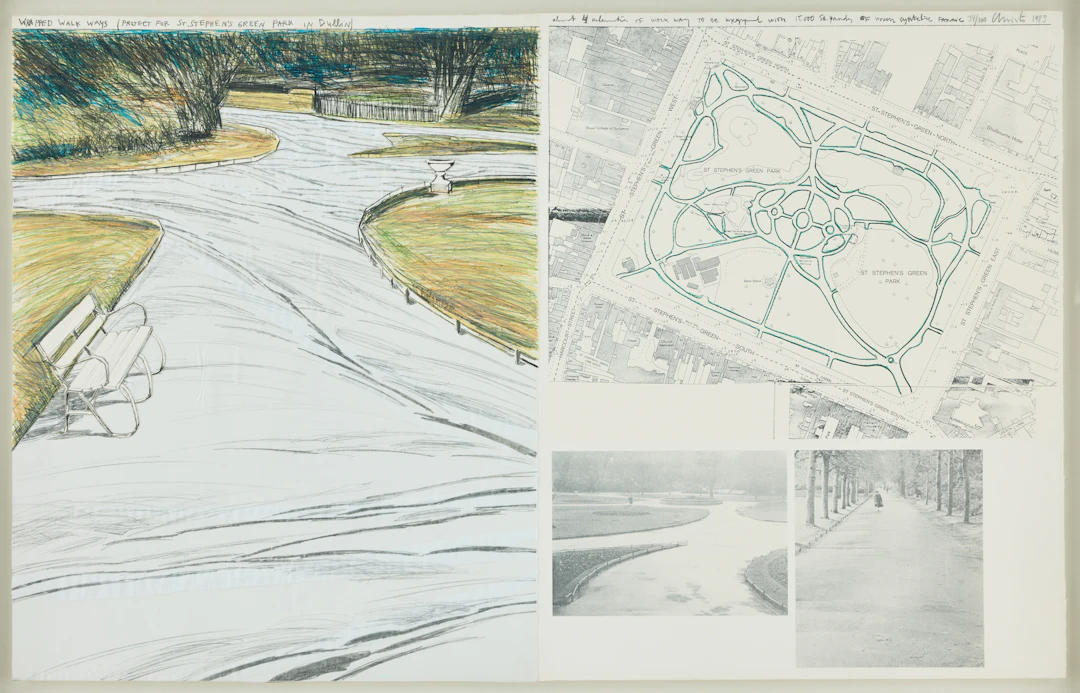 CHRISTO (BULGARIEN/USA 1935-2020). "Wrapped Walk Ways" (Project for