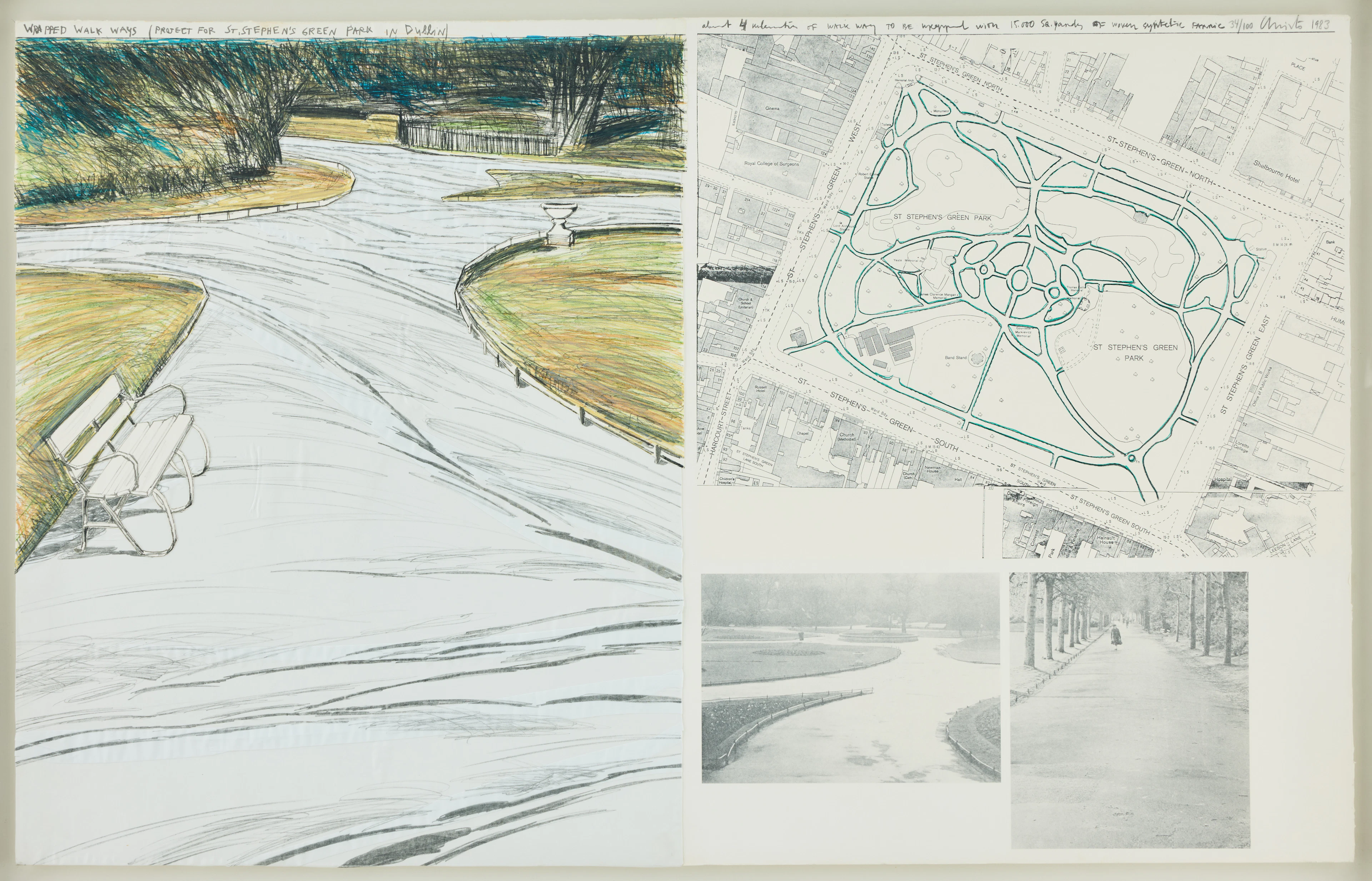CHRISTO (BULGARIEN/USA 1935-2020). "Wrapped Walk Ways" (Project for